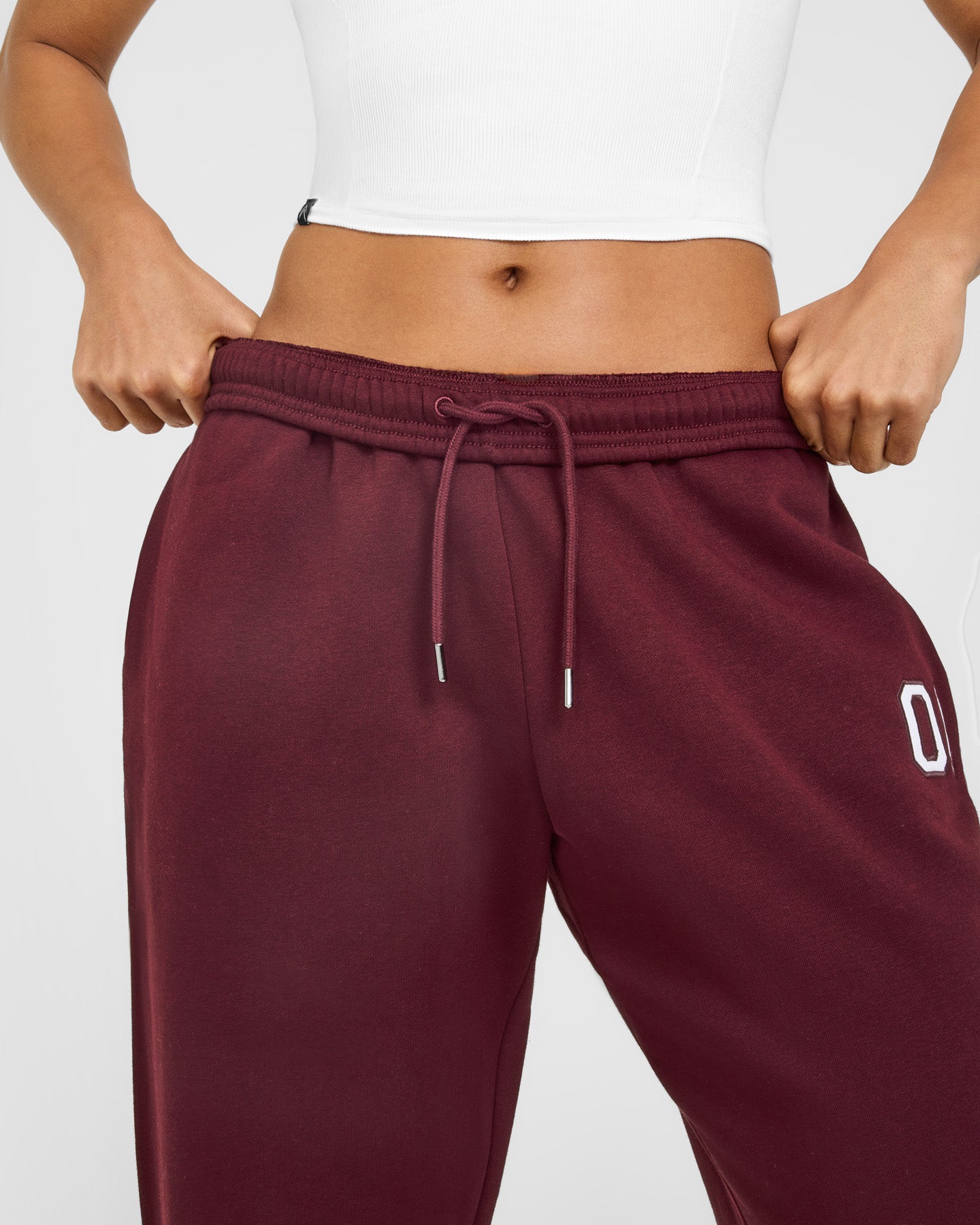 Foundations Oversized Oner Girlfriend Joggers | Rosewood - Image 6