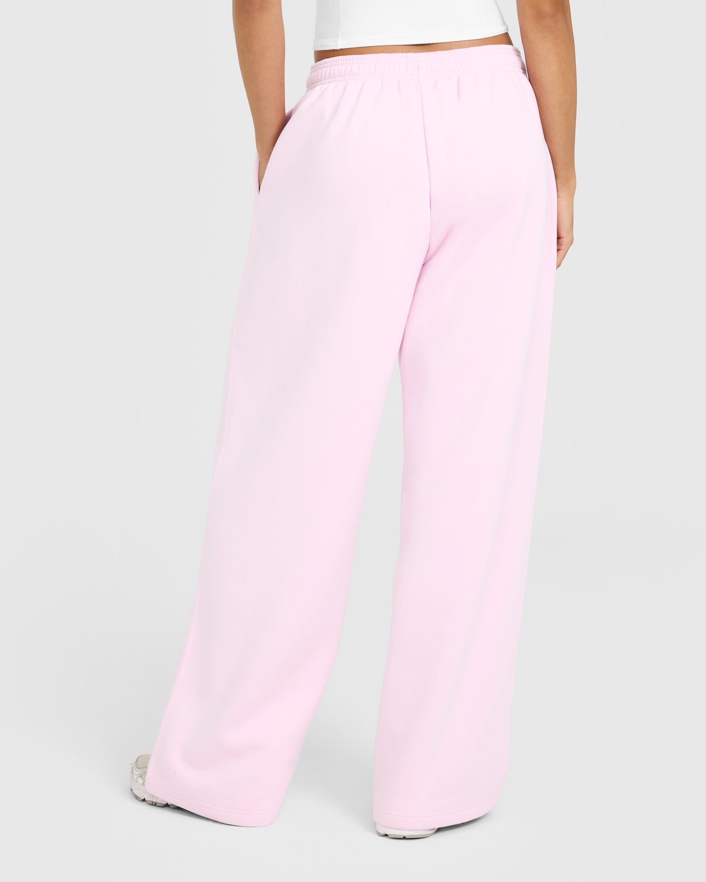 Foundations Oversized Oner Girlfriend Straight Leg Joggers | Chalk Pink - Image 4