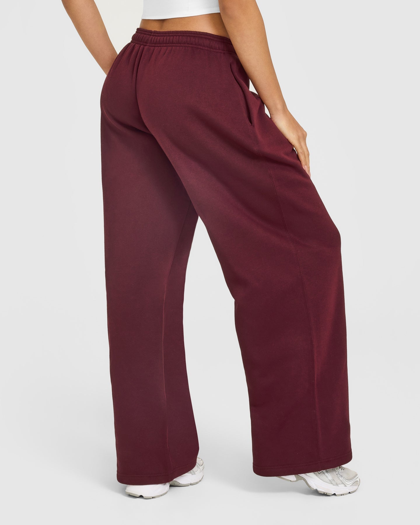 Foundations Oversized Oner Girlfriend Straight Leg Joggers | Rosewood - Image 4