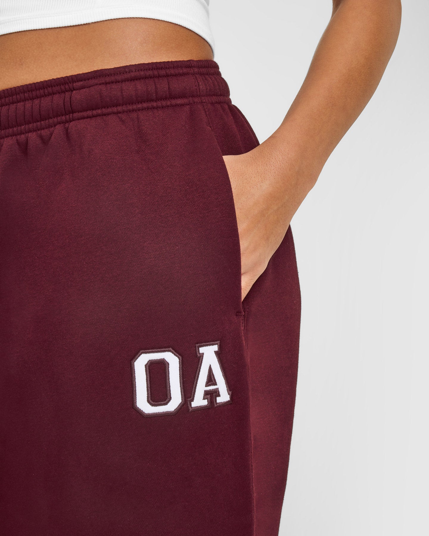 Foundations Oversized Oner Girlfriend Straight Leg Joggers | Rosewood - Image 5