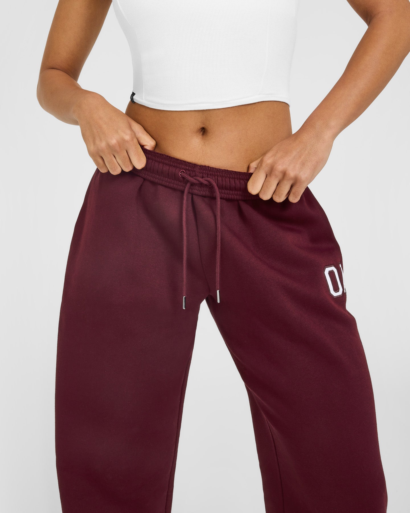 Foundations Oversized Oner Girlfriend Straight Leg Joggers | Rosewood - Image 6