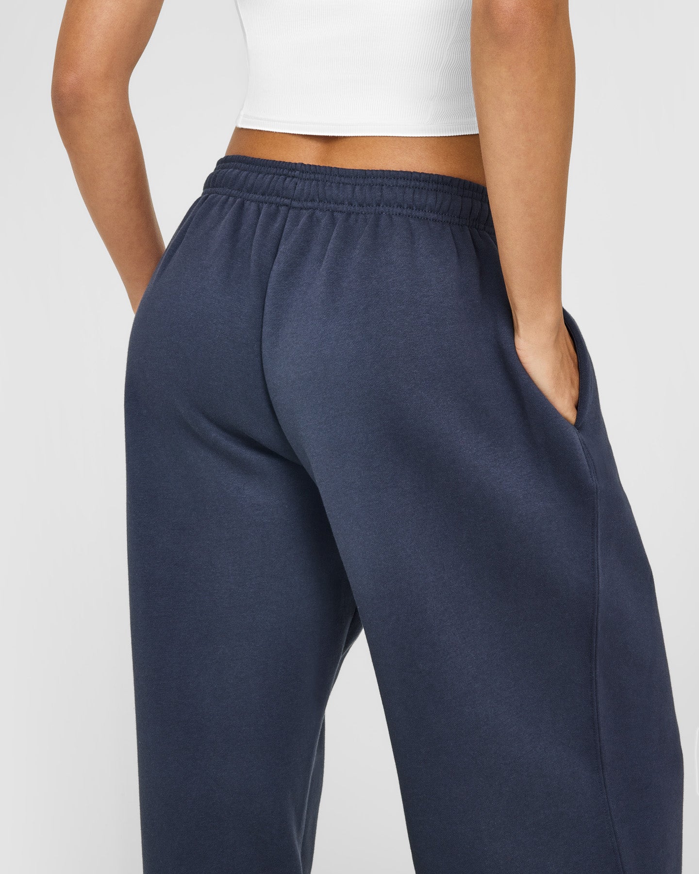 Foundations Oversized Oner Girlfriend Straight Leg Joggers | True Blue - Image 4