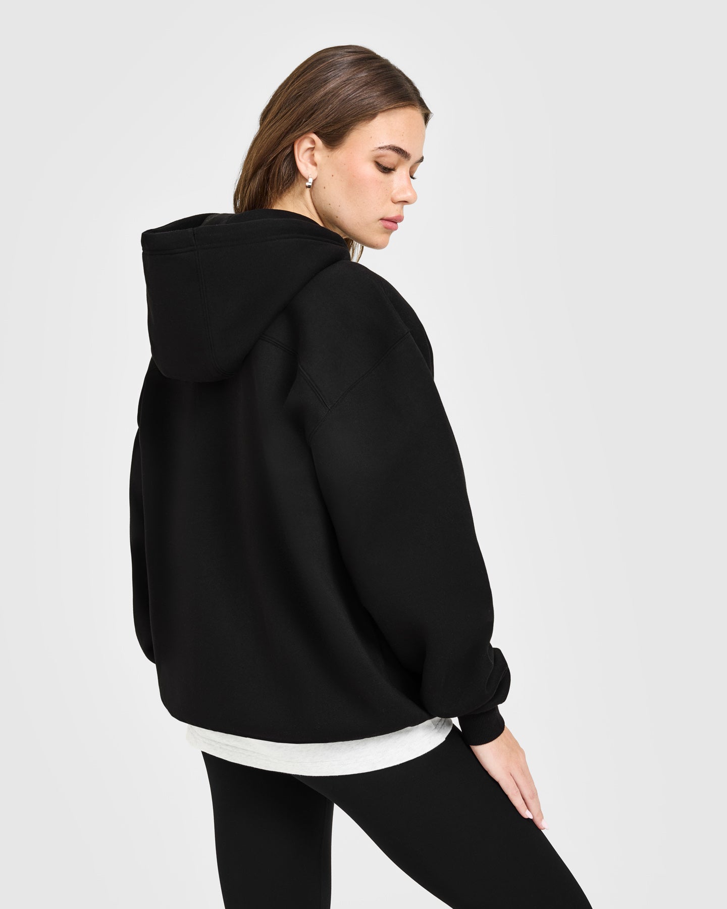 Foundations Oversized Oner Girlfriend Hoodie | Black - Image 6