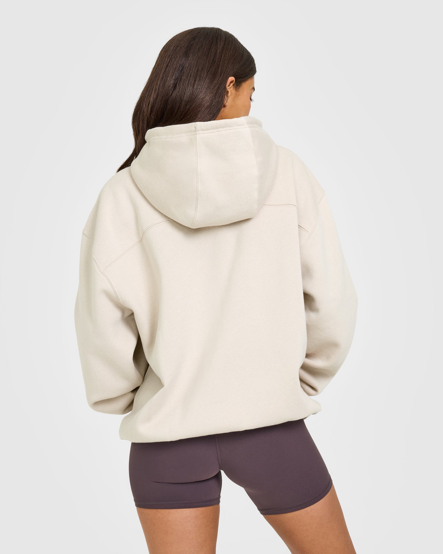 Foundations Oversized Oner Girlfriend Hoodie | Sand - Image 6