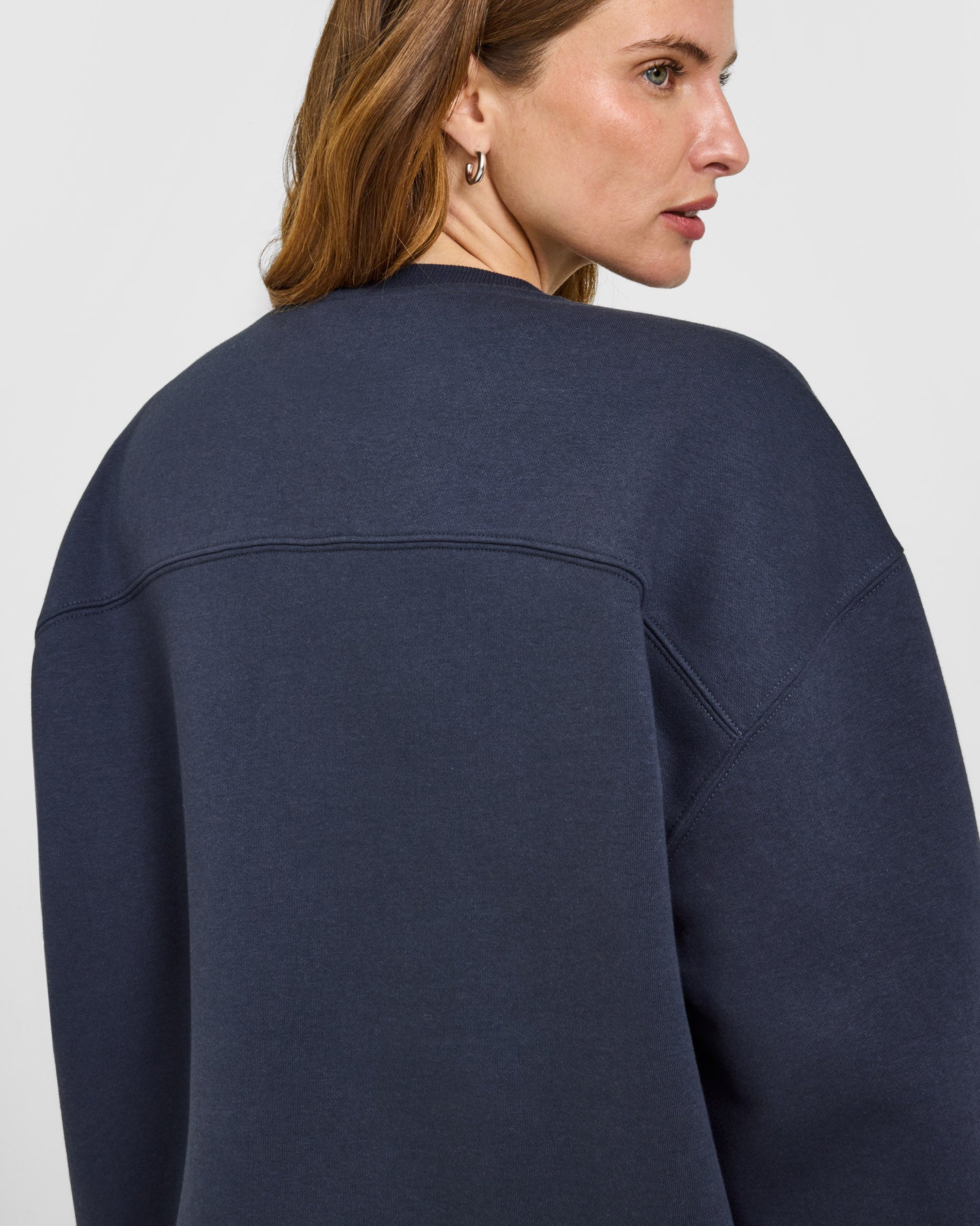 Foundations Oversized Oner Girlfriend Sweatshirt | True Blue - Image 4