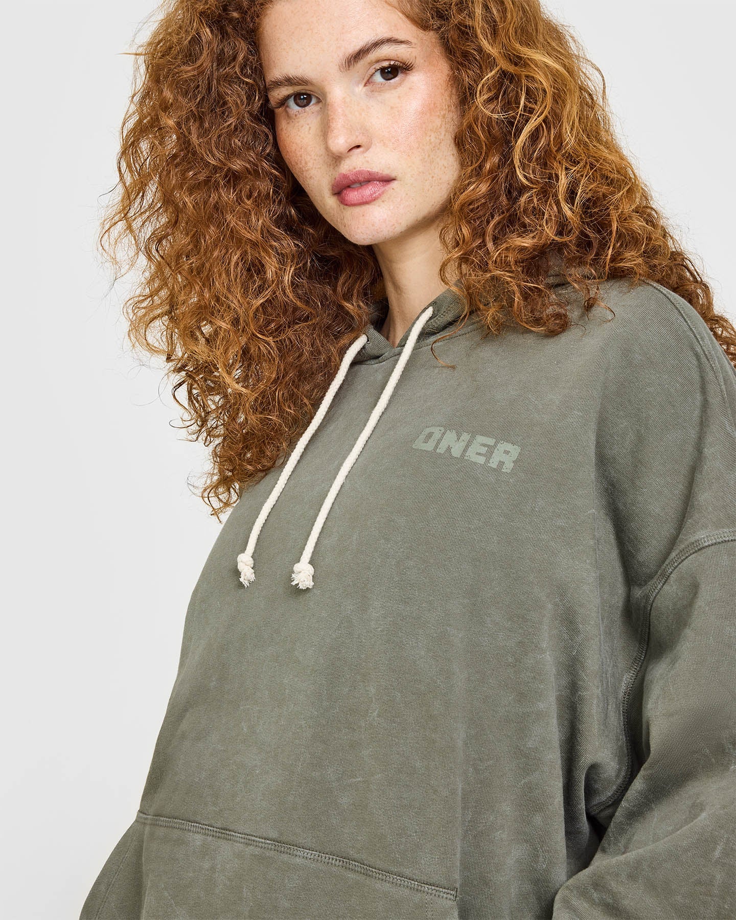 Raw Lounge Oversized Hoodie | Washed Alpine Green - Image 5
