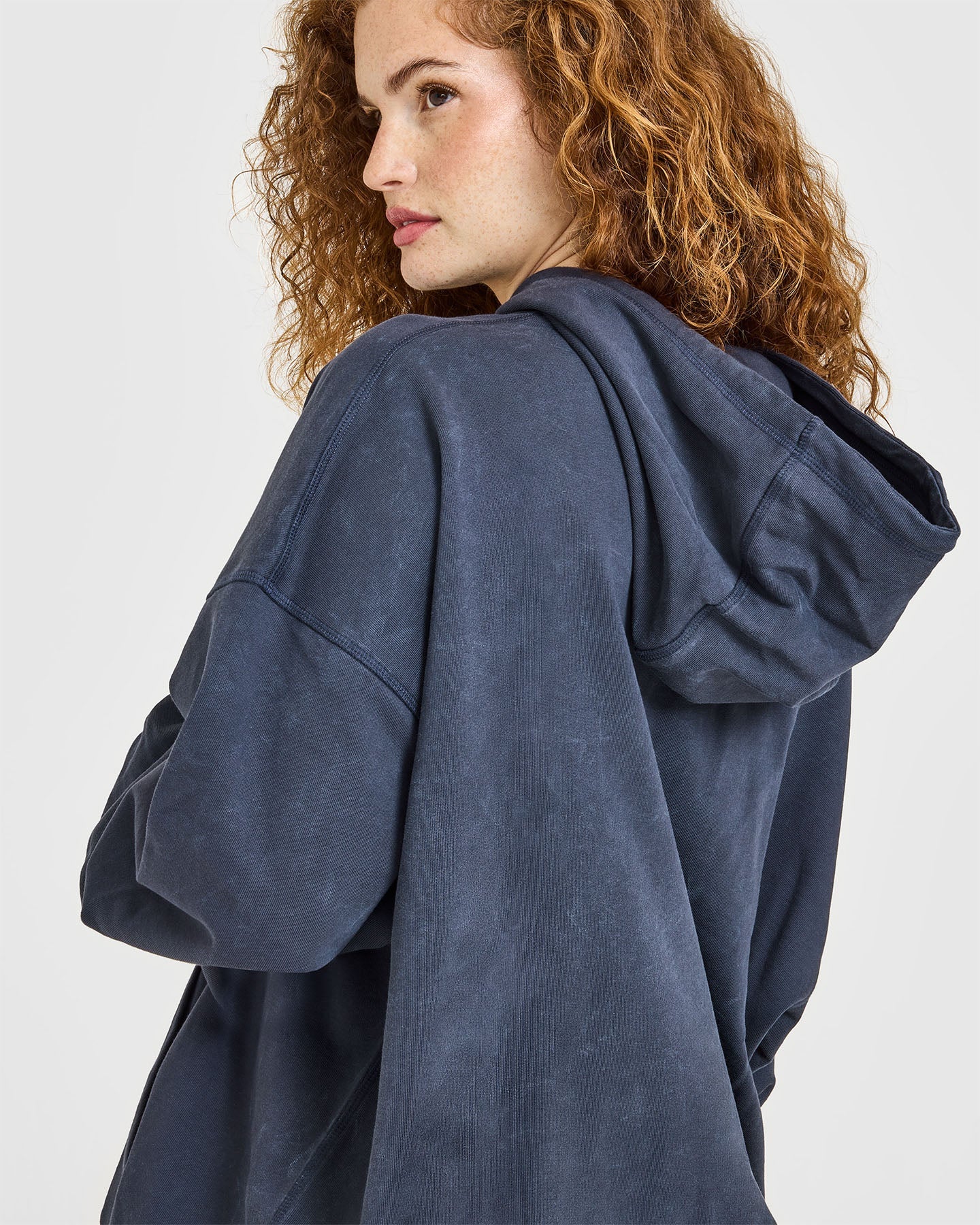 Raw Lounge Oversized Hoodie | Washed True Blue - Image 4