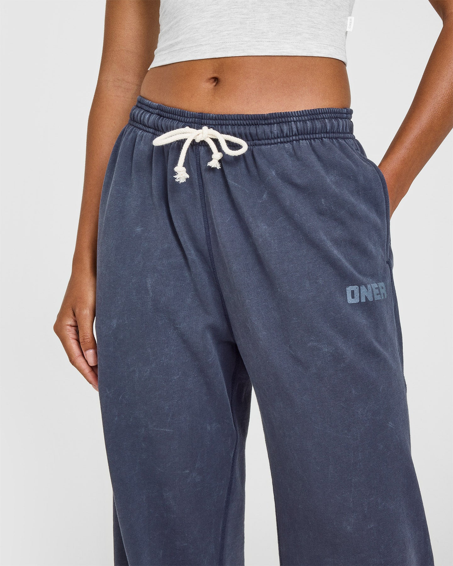Raw Lounge Wide Leg Joggers | Washed True Blue - Image 5