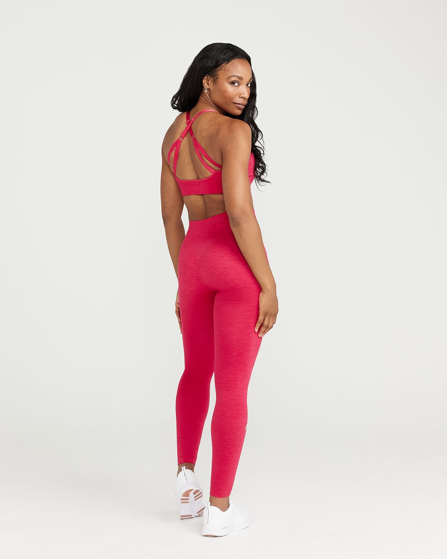 Classic Seamless Sports Bra | Berry Bloom Marl - Image 3