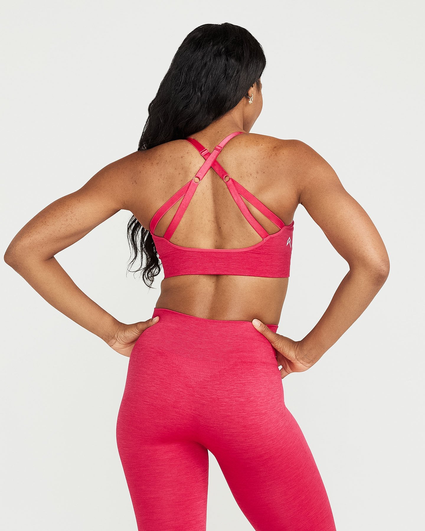 Classic Seamless Sports Bra | Berry Bloom Marl - Image 4