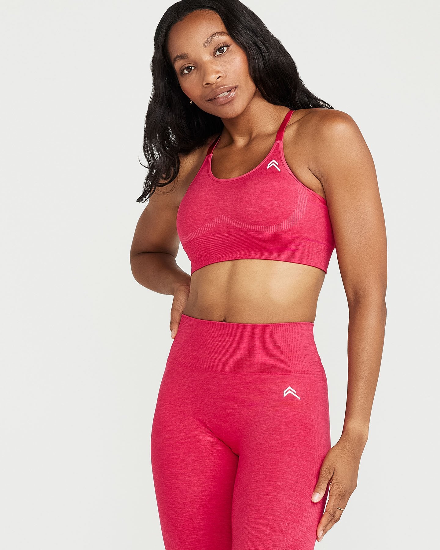 Classic Seamless Sports Bra | Berry Bloom Marl - Image 6