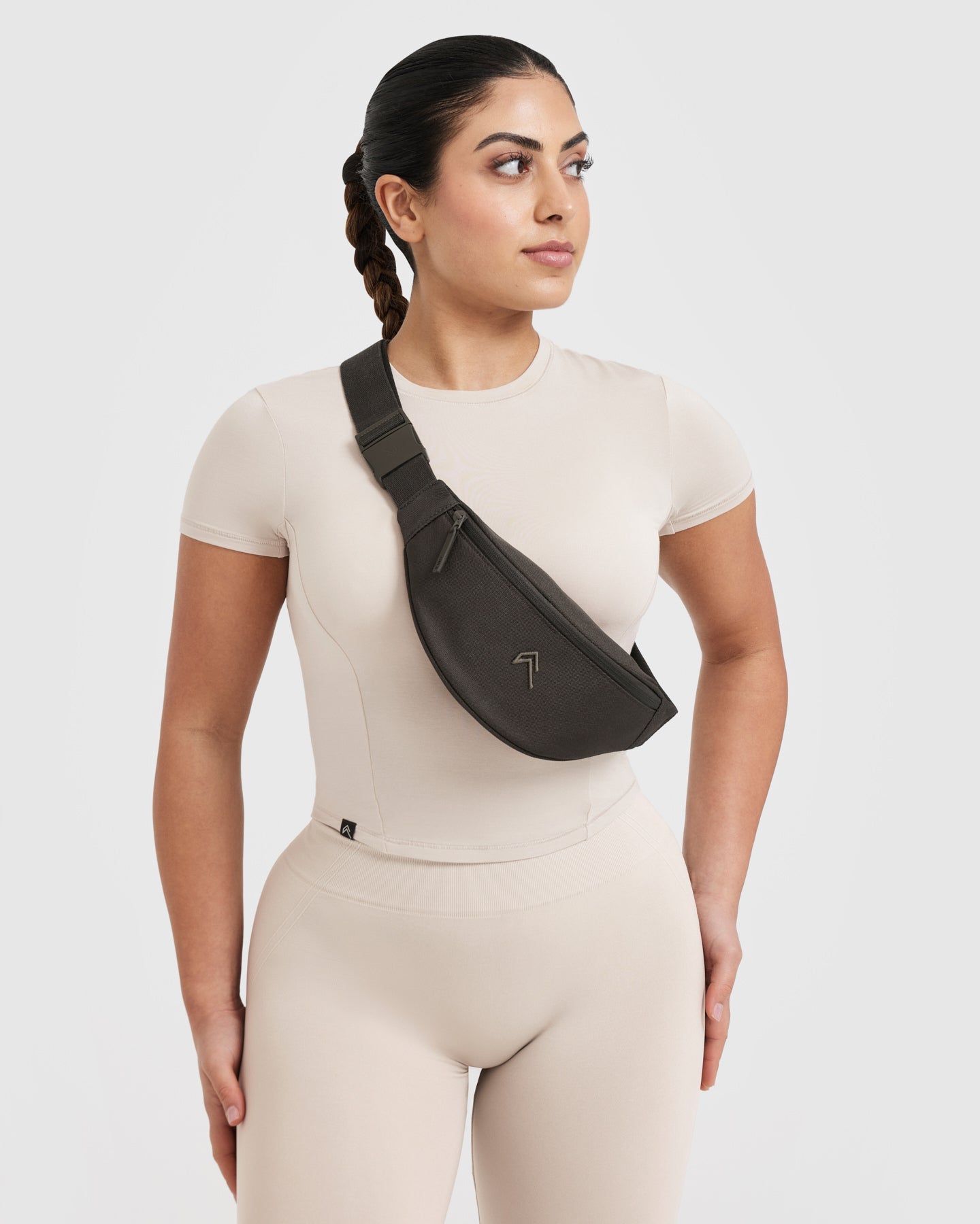 Alternative view of Classic Canvas Bumbag | Dark Taupe Brown