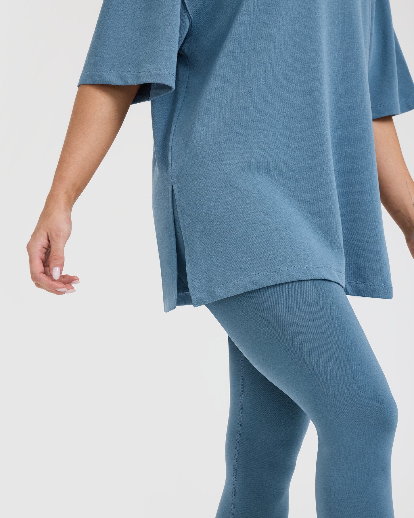 Classic Oner Graphic Longline T-Shirt | Moonstone Blue - Image 4