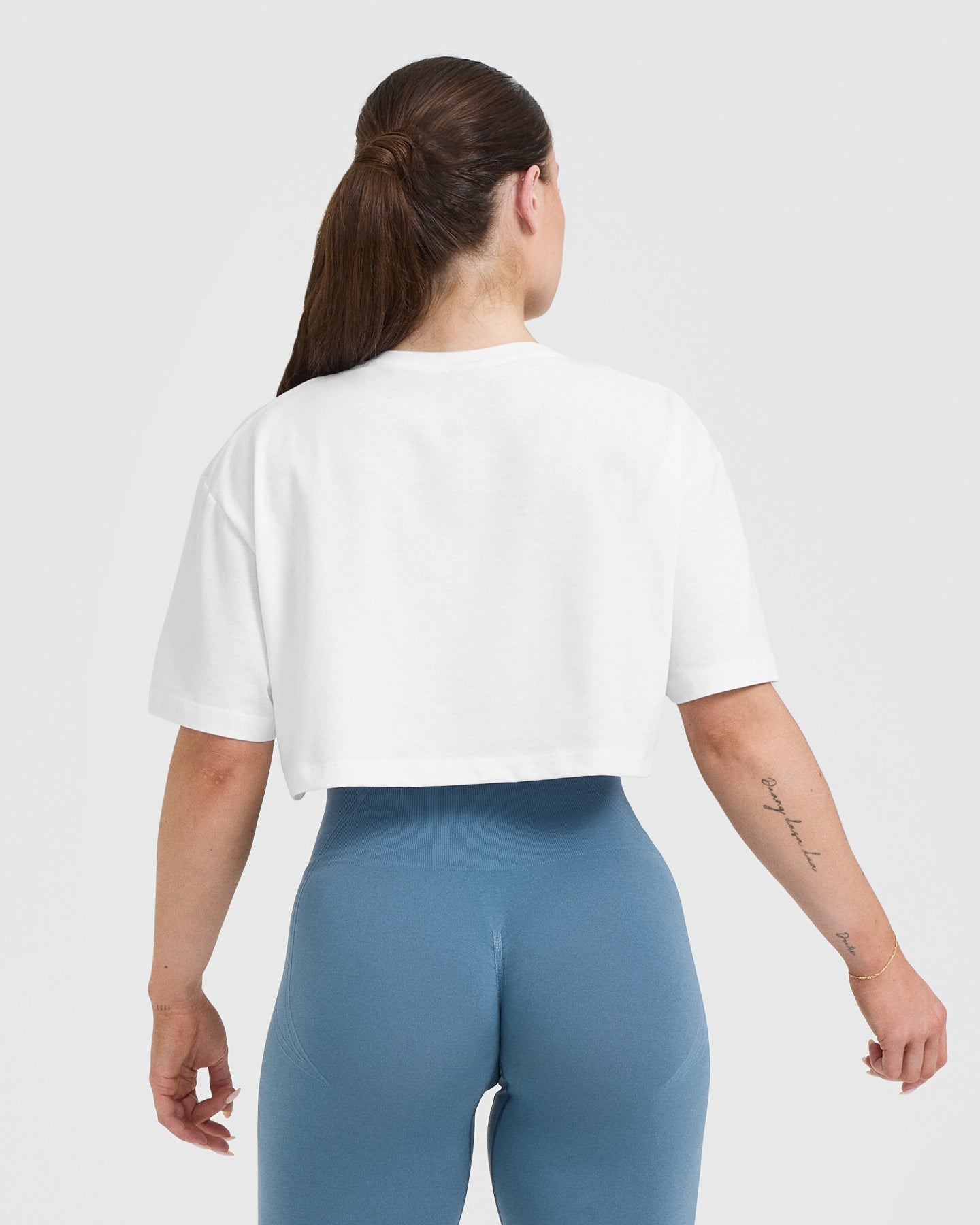 Alternative view of Classic Oner Graphic Crop Lightweight T-Shirt | White