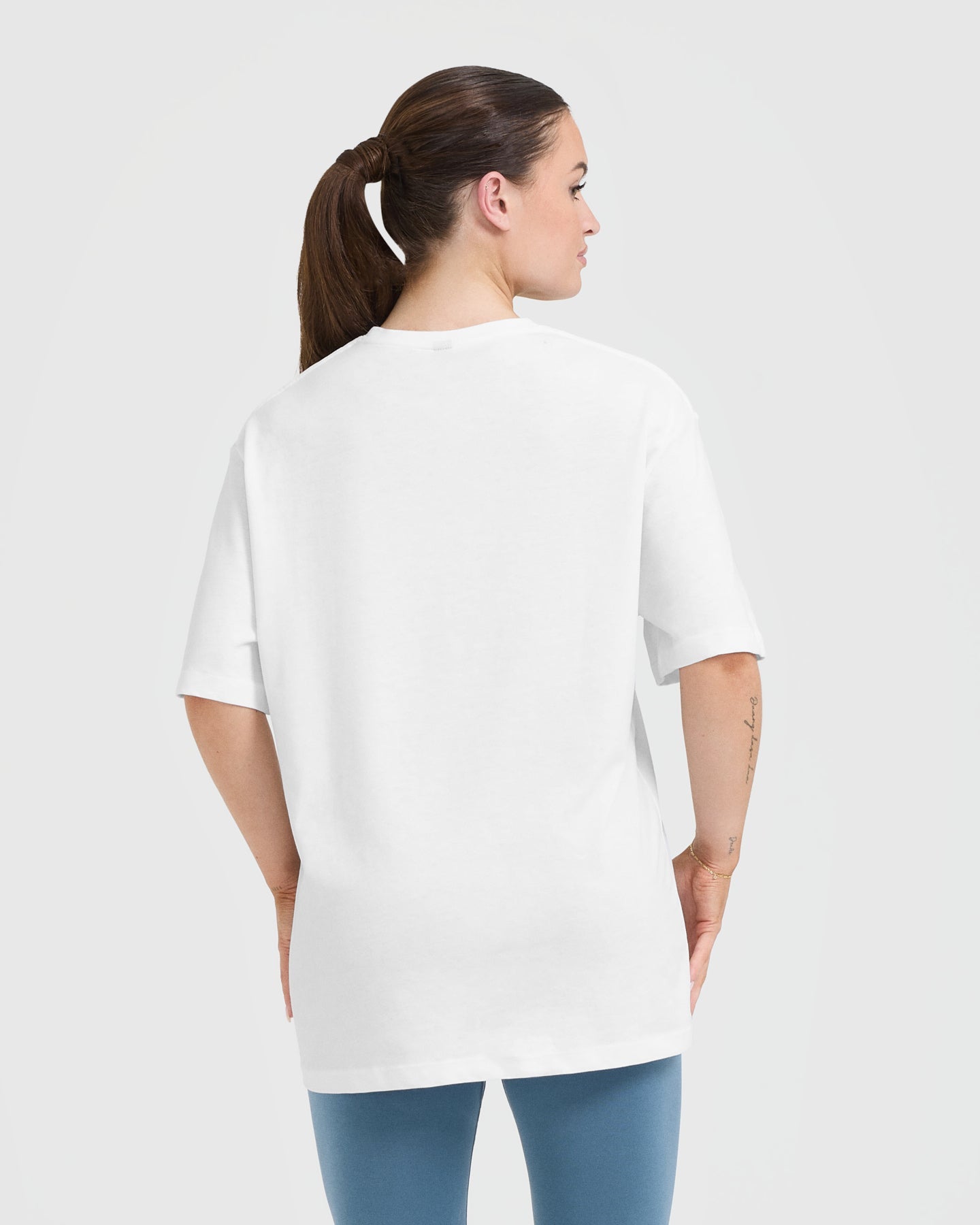 Alternative view of Classic Oner Graphic Oversized Lightweight T-Shirt | White