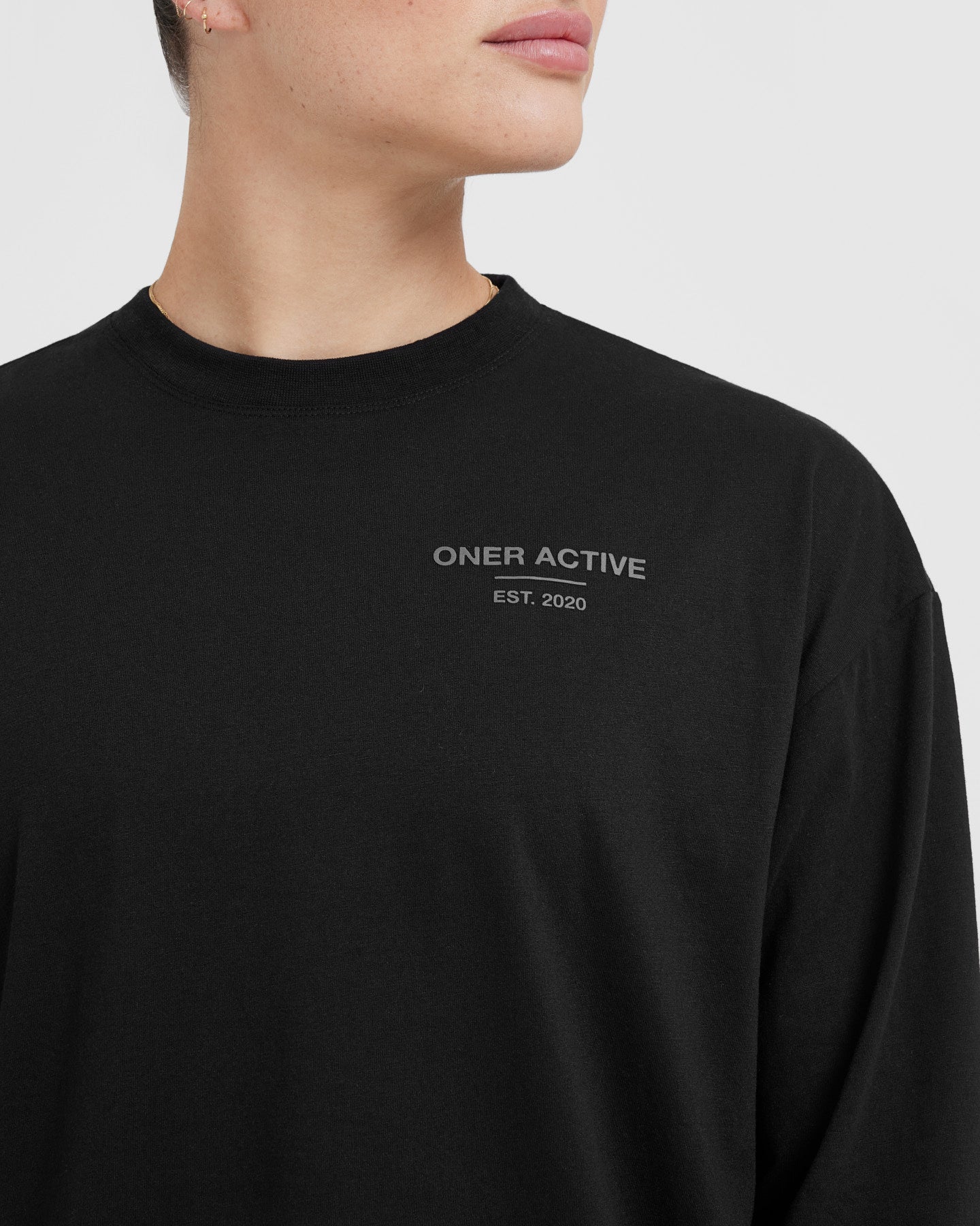 Classic Lifters Graphic Oversized Lightweight Long Sleeve Top | Black - Image 4