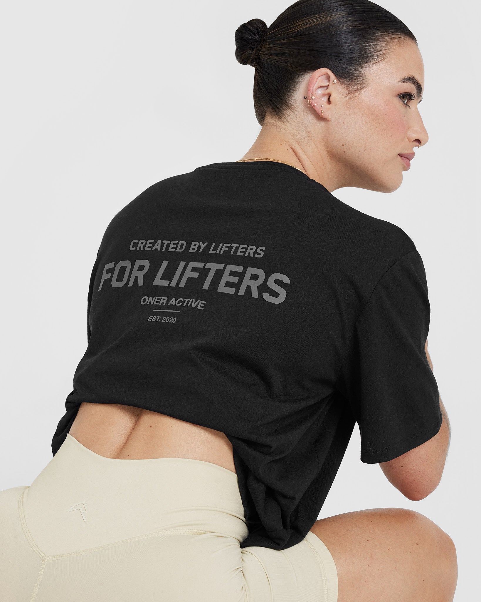 Classic Lifters Graphic Oversized Lightweight T-Shirt | Black - Image 5