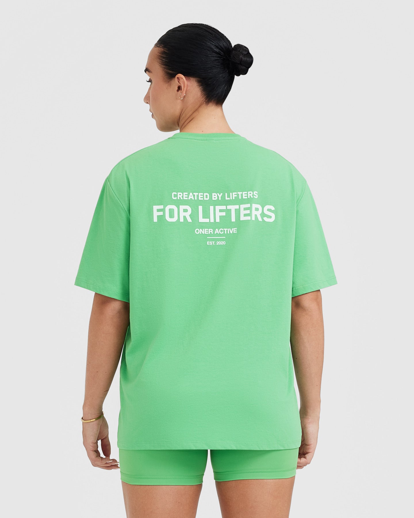Alternative view of Classic Lifters Graphic Oversized Lightweight T-Shirt | Jade