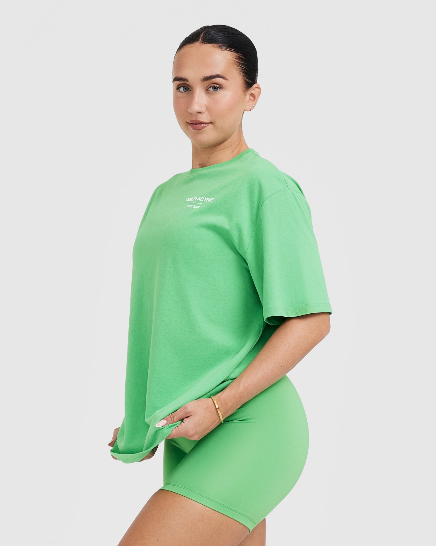 Classic Lifters Graphic Oversized Lightweight T-Shirt | Jade - Image 3