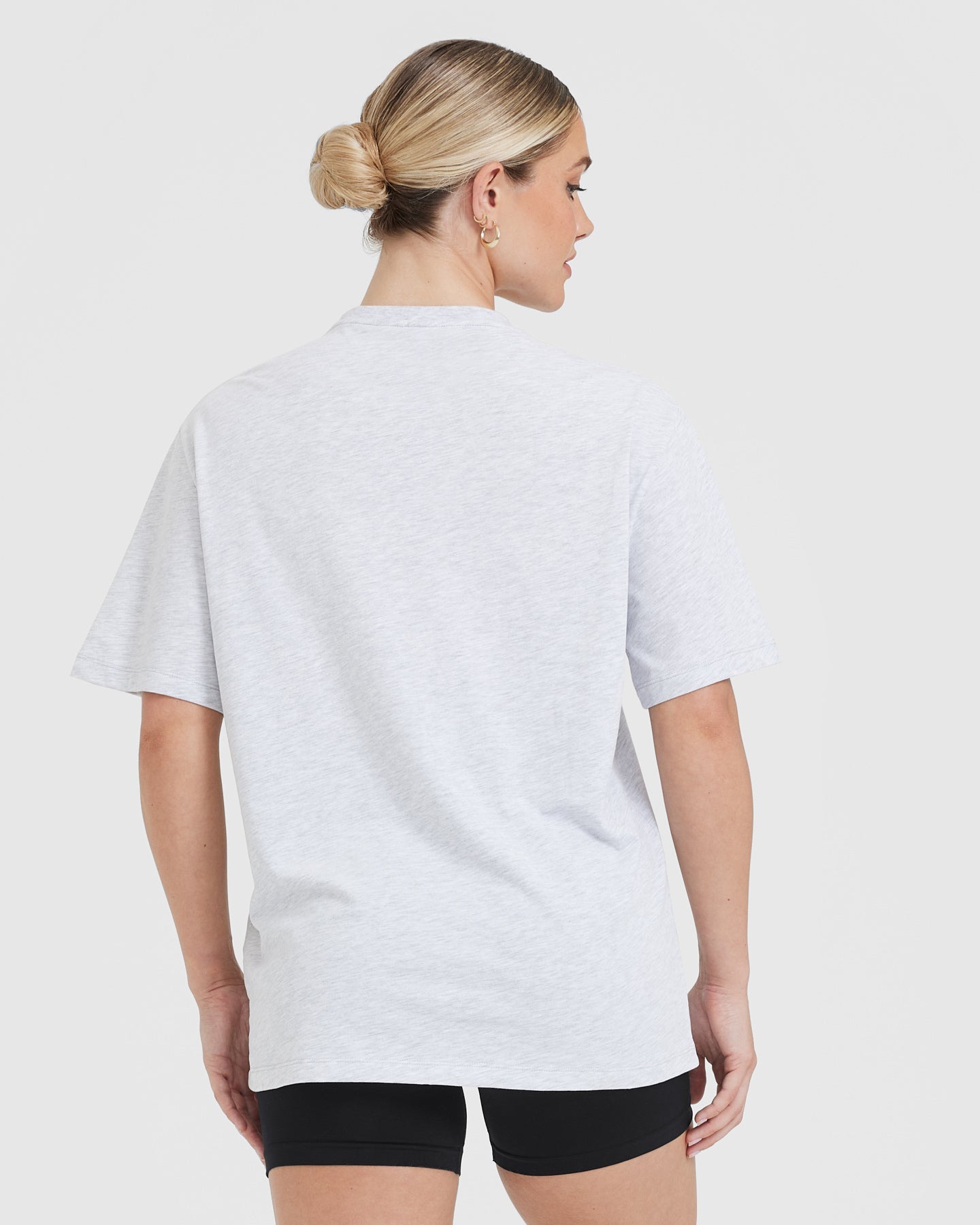 Alternative view of Classic Oversized Lightweight T-Shirt | Light Grey Marl