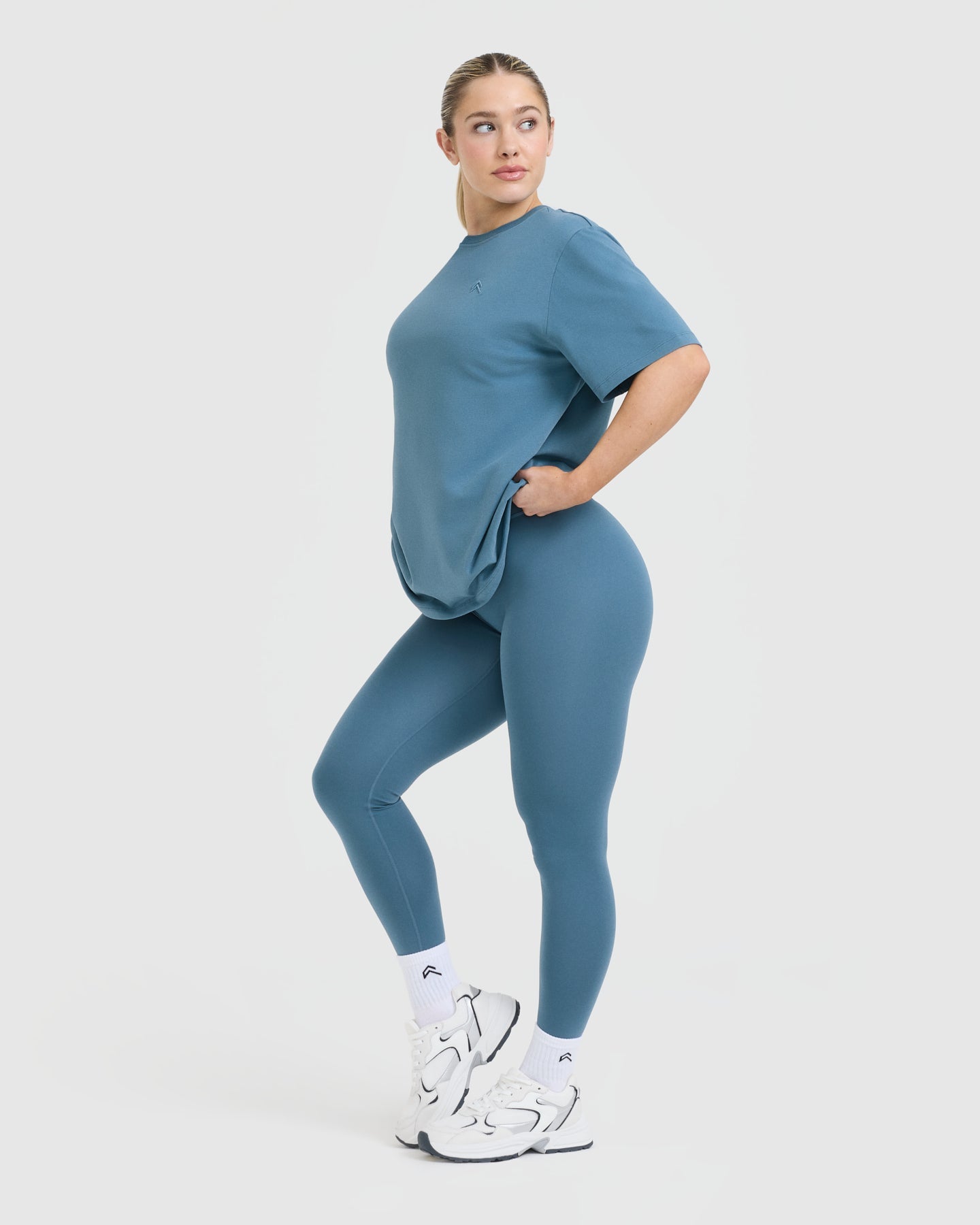 Classic Oversized Lightweight T-Shirt | Moonstone Blue - Image 3