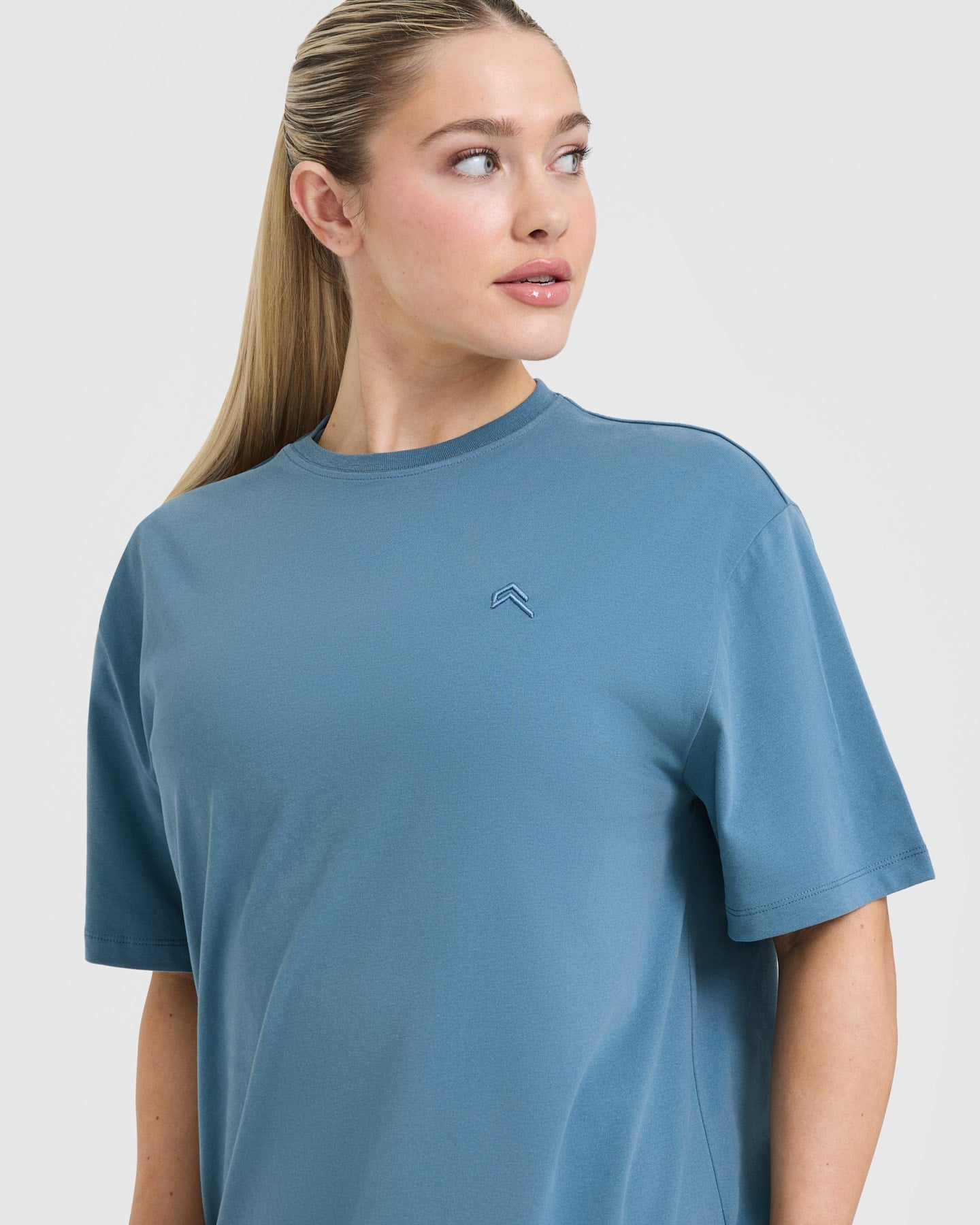 Classic Oversized Lightweight T-Shirt | Moonstone Blue - Image 4
