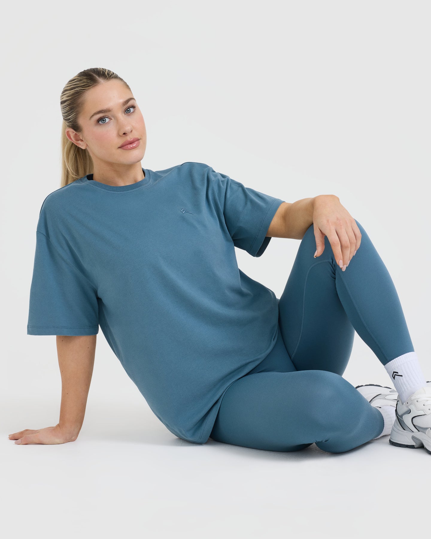 Classic Oversized Lightweight T-Shirt | Moonstone Blue - Image 5