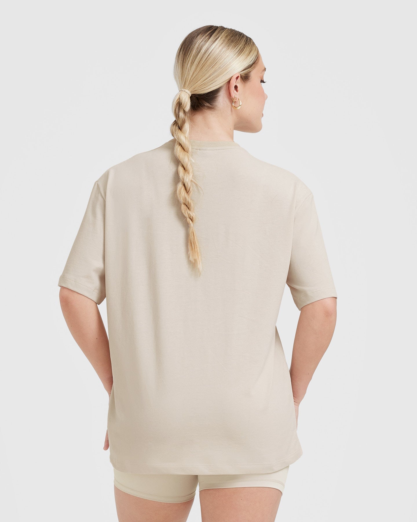 Alternative view of Classic Oversized Lightweight T-Shirt | Washed Sand
