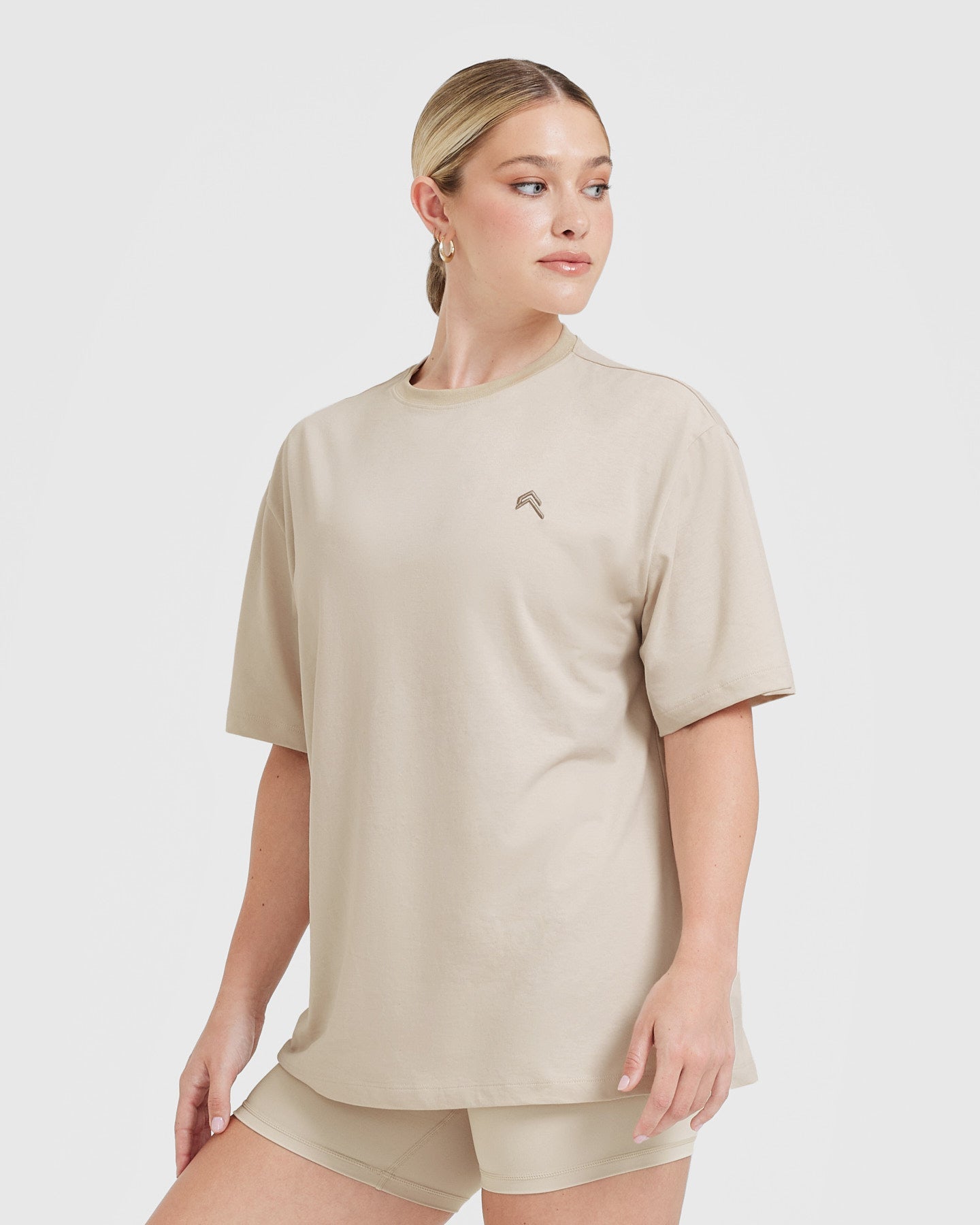 Classic Oversized Lightweight T-Shirt | Washed Sand - Image 3