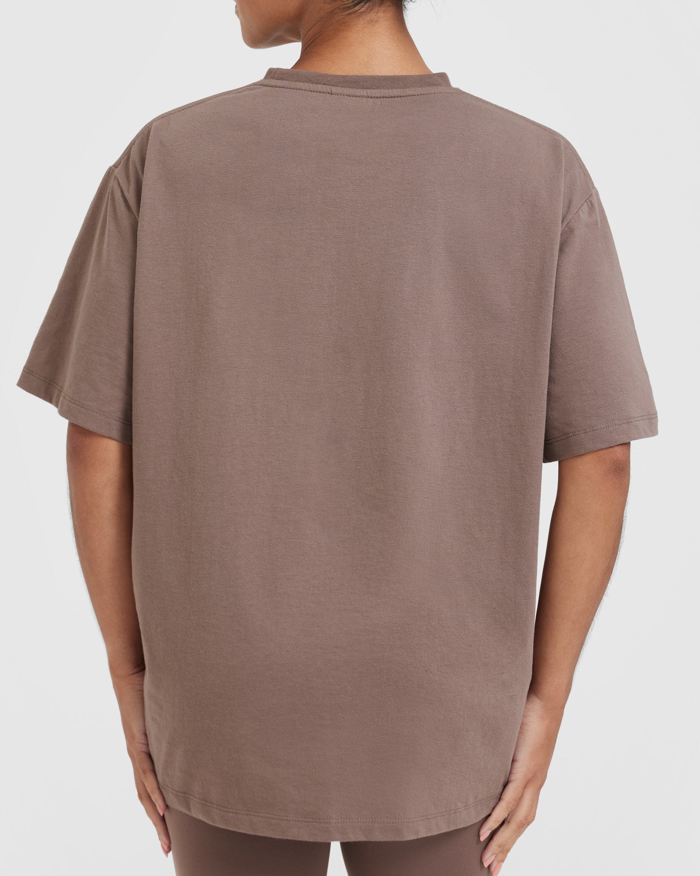 Classic Oversized Lightweight T-Shirt | Cool Brown - Image 4