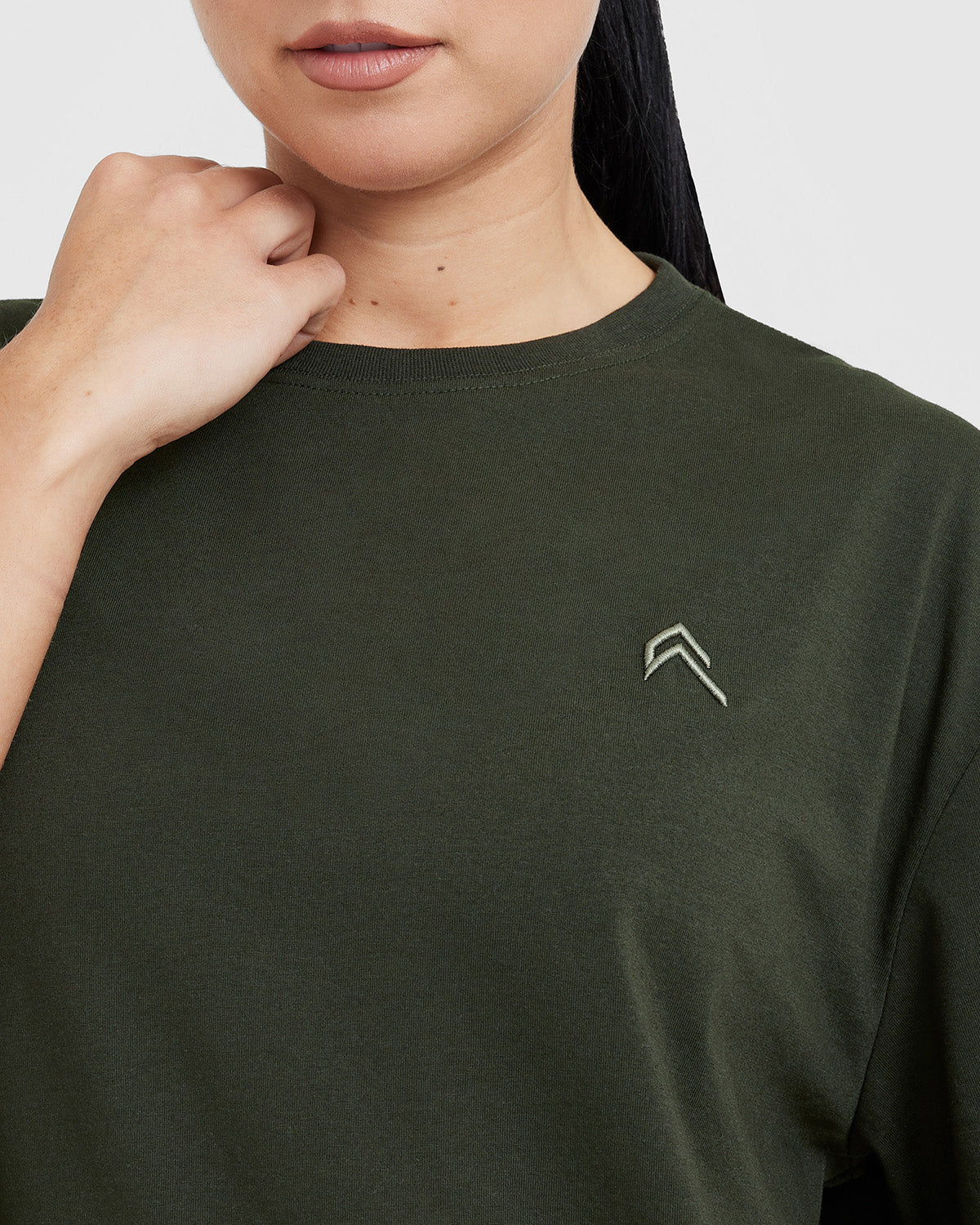 Classic Oversized Lightweight T-Shirt | Khaki - Image 4