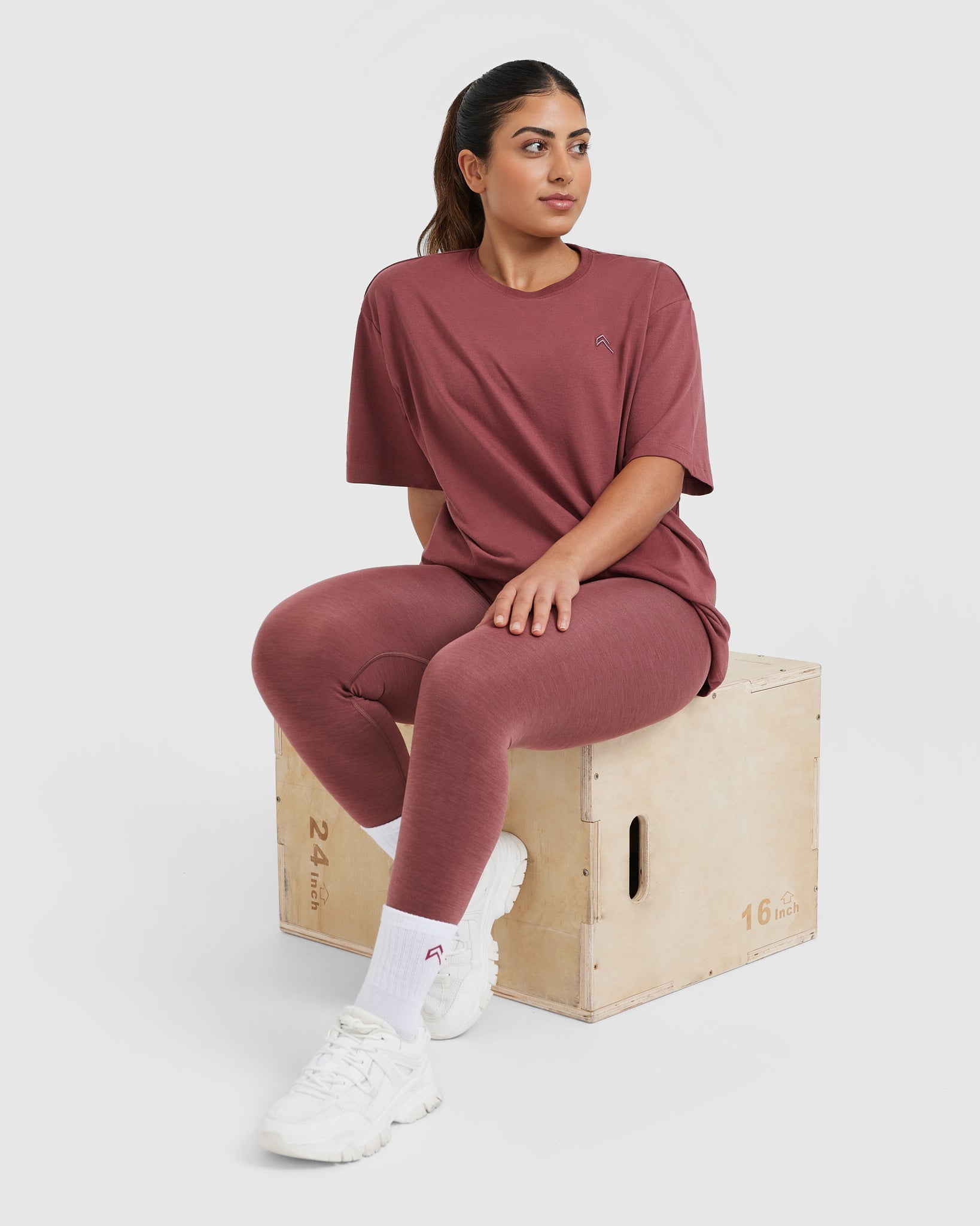Classic Oversized Lightweight T-Shirt | Berry - Image 3
