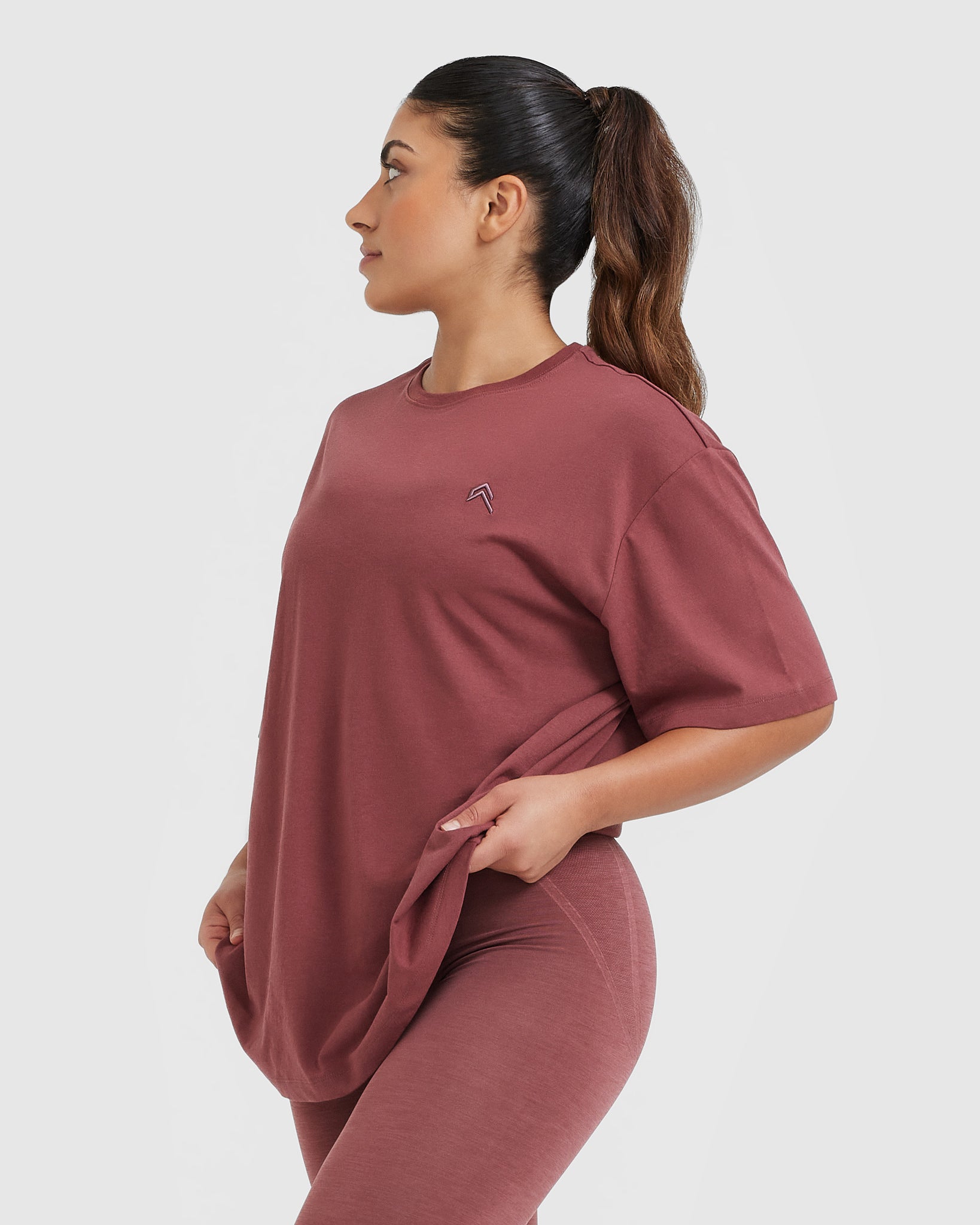 Classic Oversized Lightweight T-Shirt | Berry - Image 4