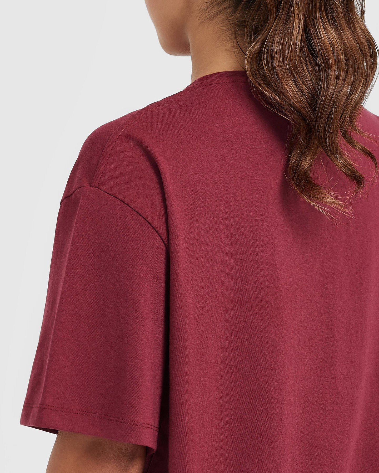 Classic Oversized Lightweight T-Shirt | Burnt Cherry - Image 5