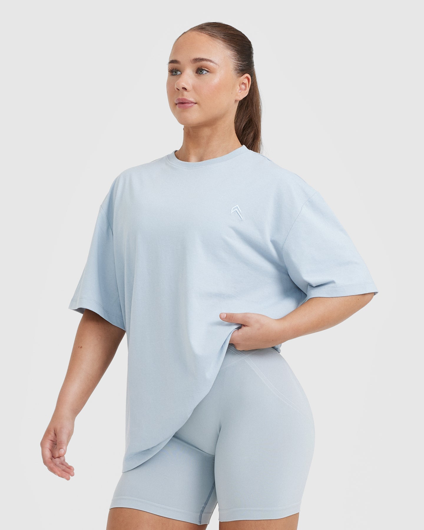 Classic Oversized Lightweight T-Shirt | Ice Blue - Image 3