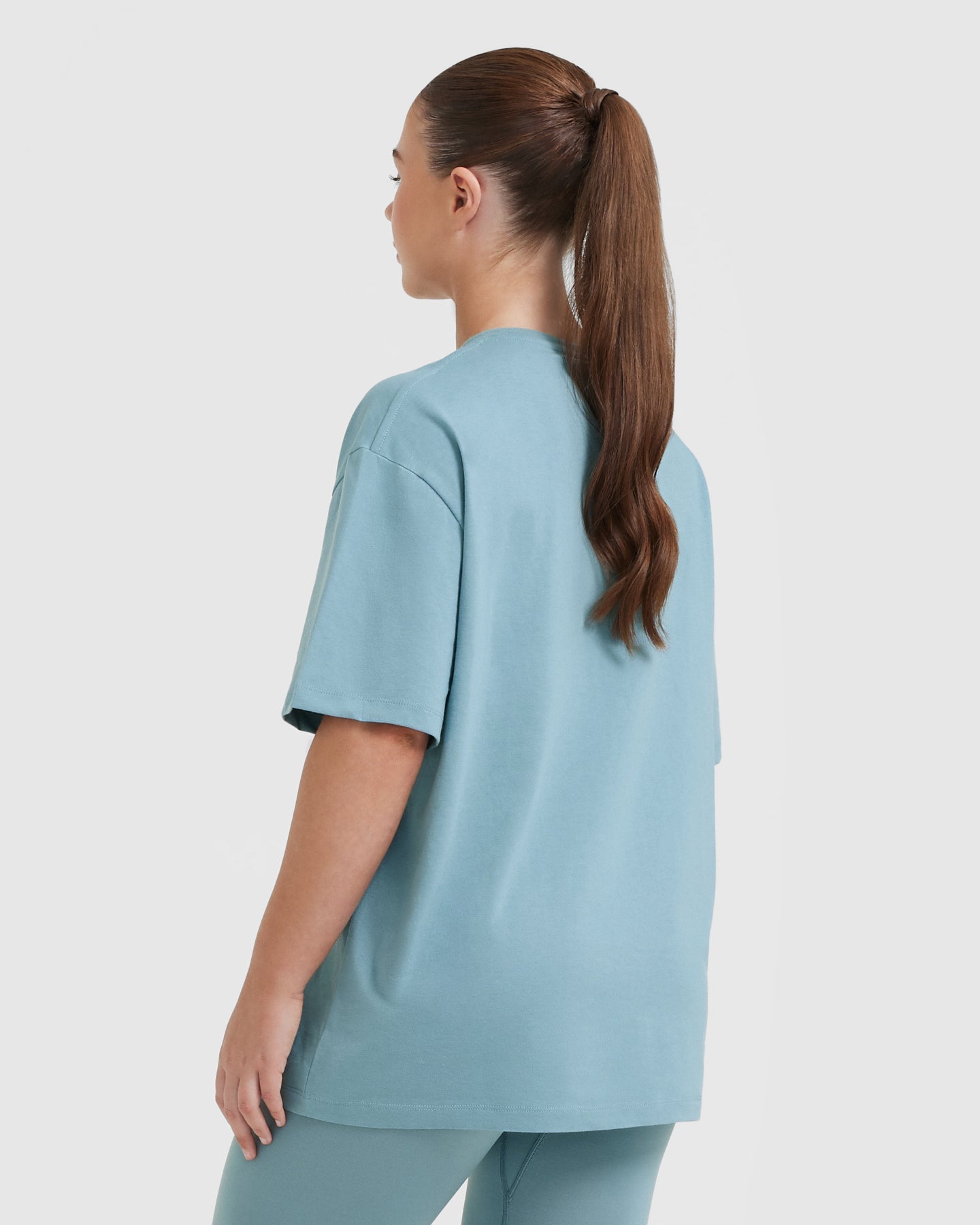 Alternative view of Classic Oversized Lightweight T-Shirt | Steel Blue
