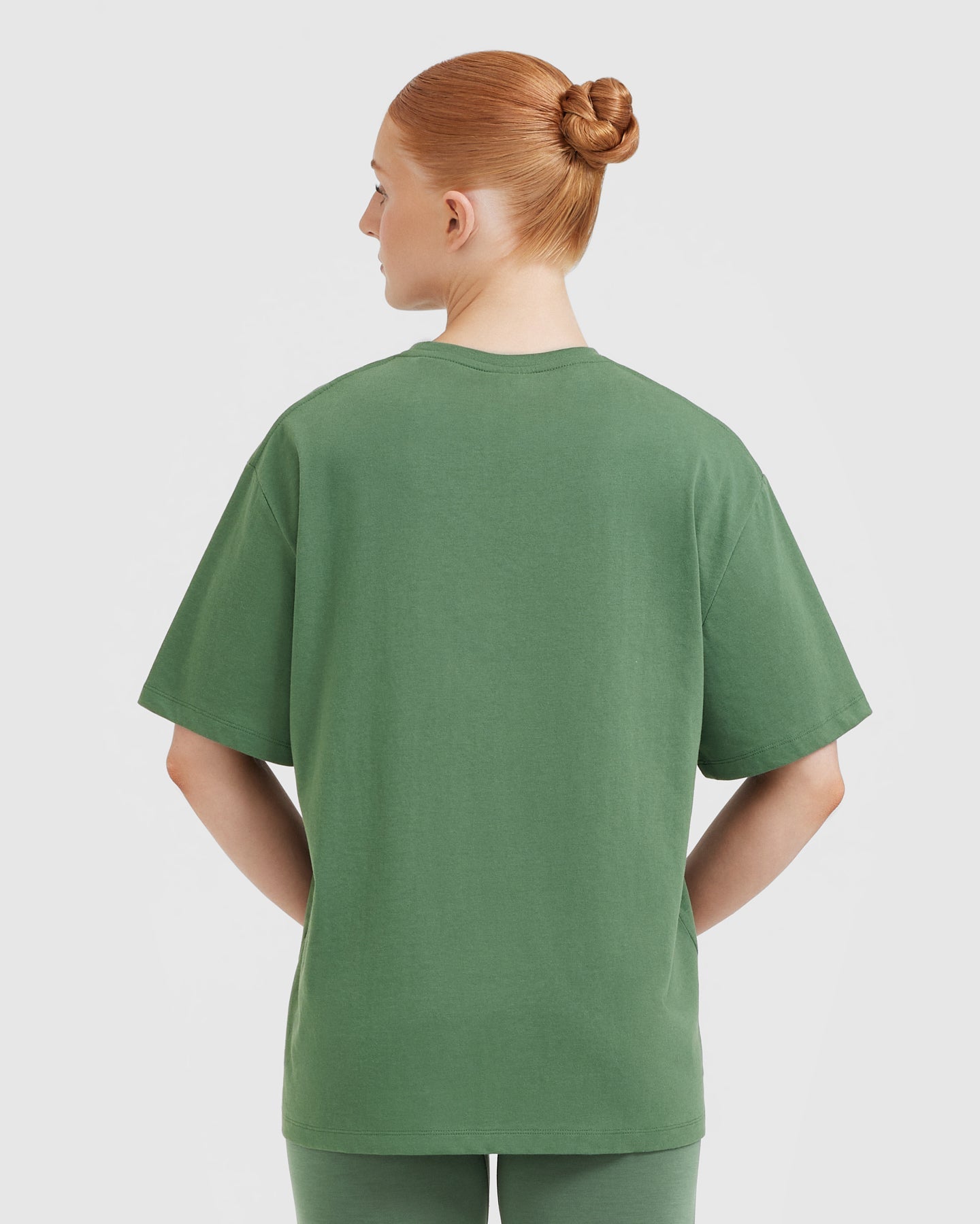 Alternative view of Classic Oversized Lightweight T-Shirt | Forest Green