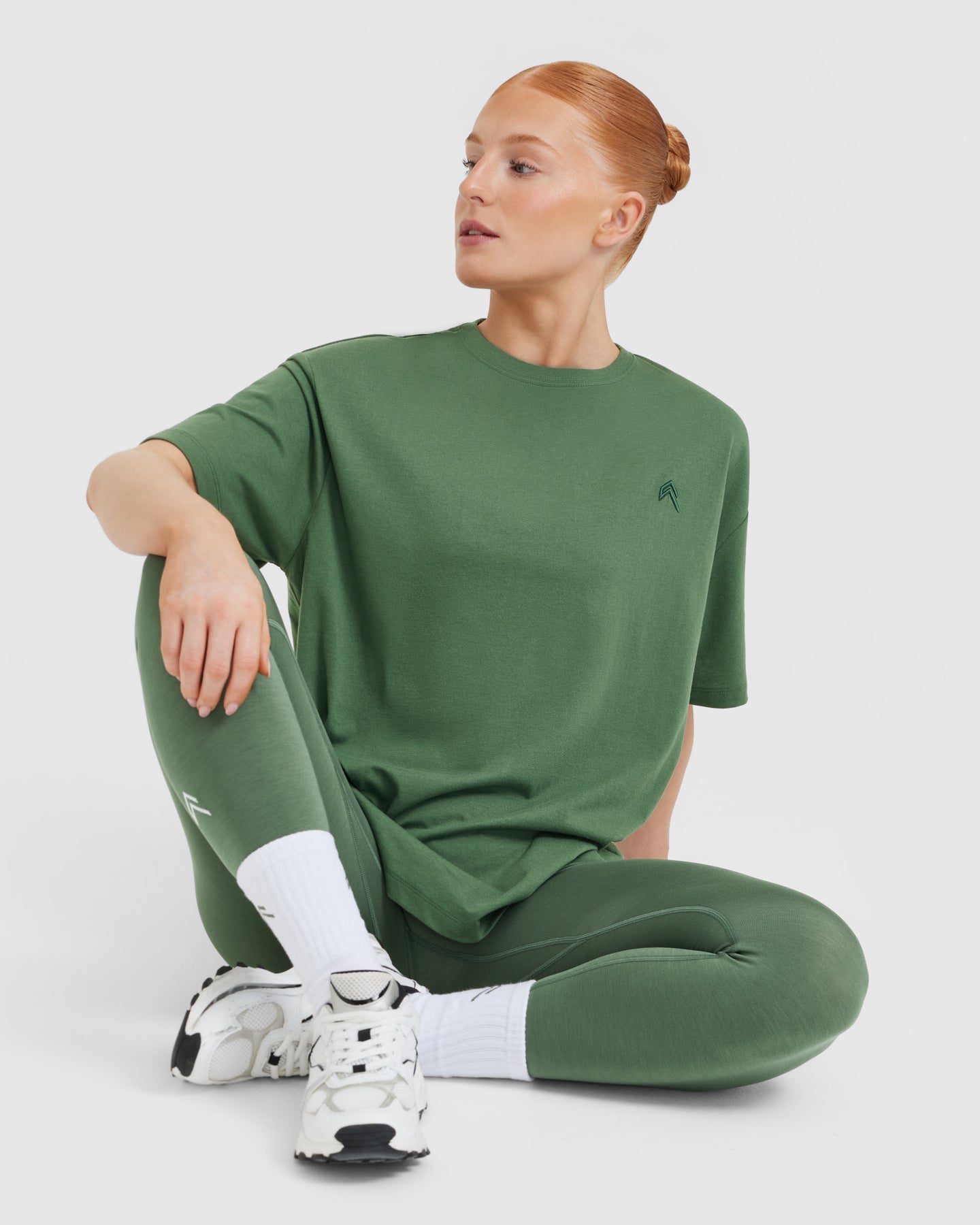Classic Oversized Lightweight T-Shirt | Forest Green - Image 5