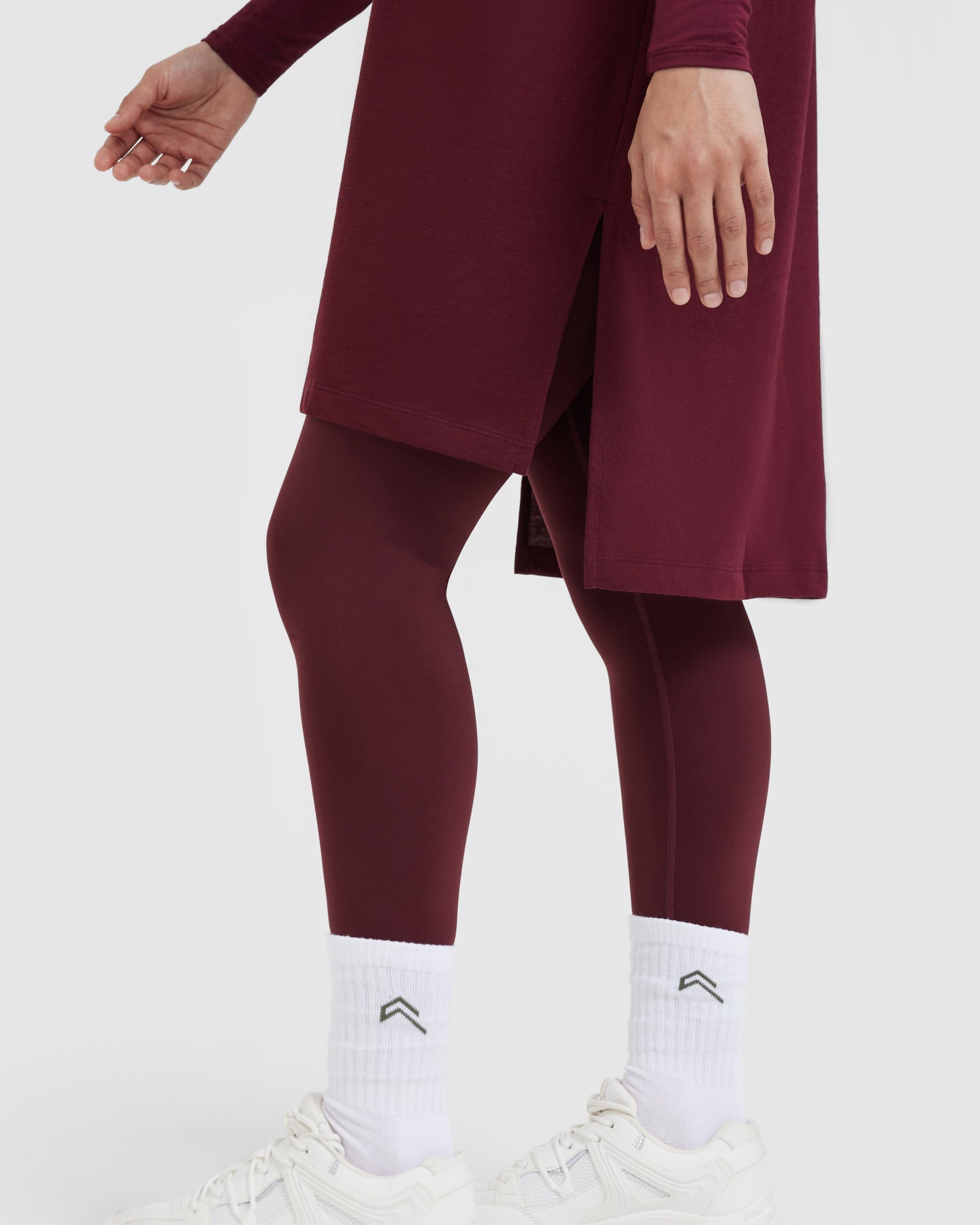 Classic Oversized Longline T-Shirt | Mulled Wine - Image 5