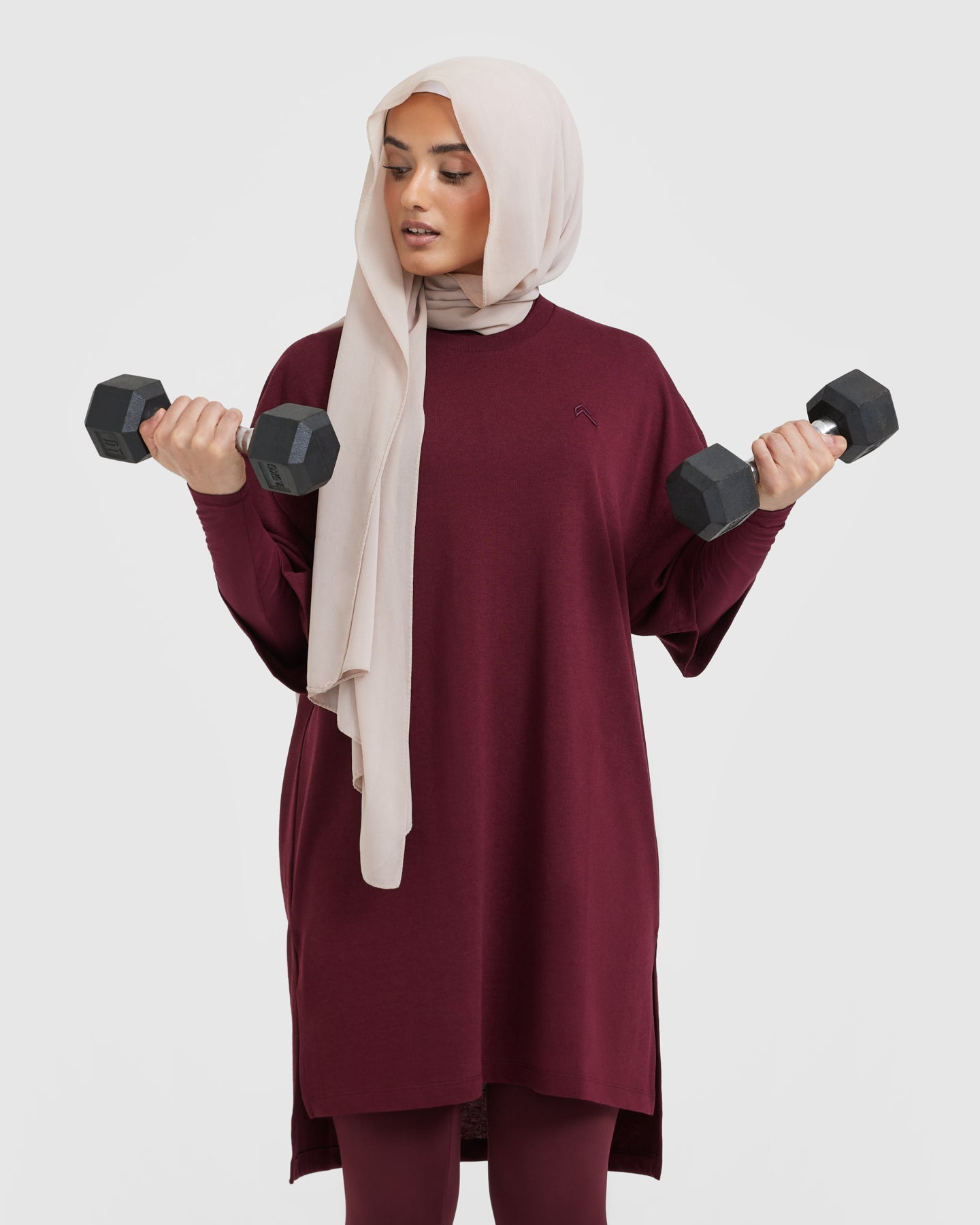 Classic Oversized Longline T-Shirt | Mulled Wine - Image 6