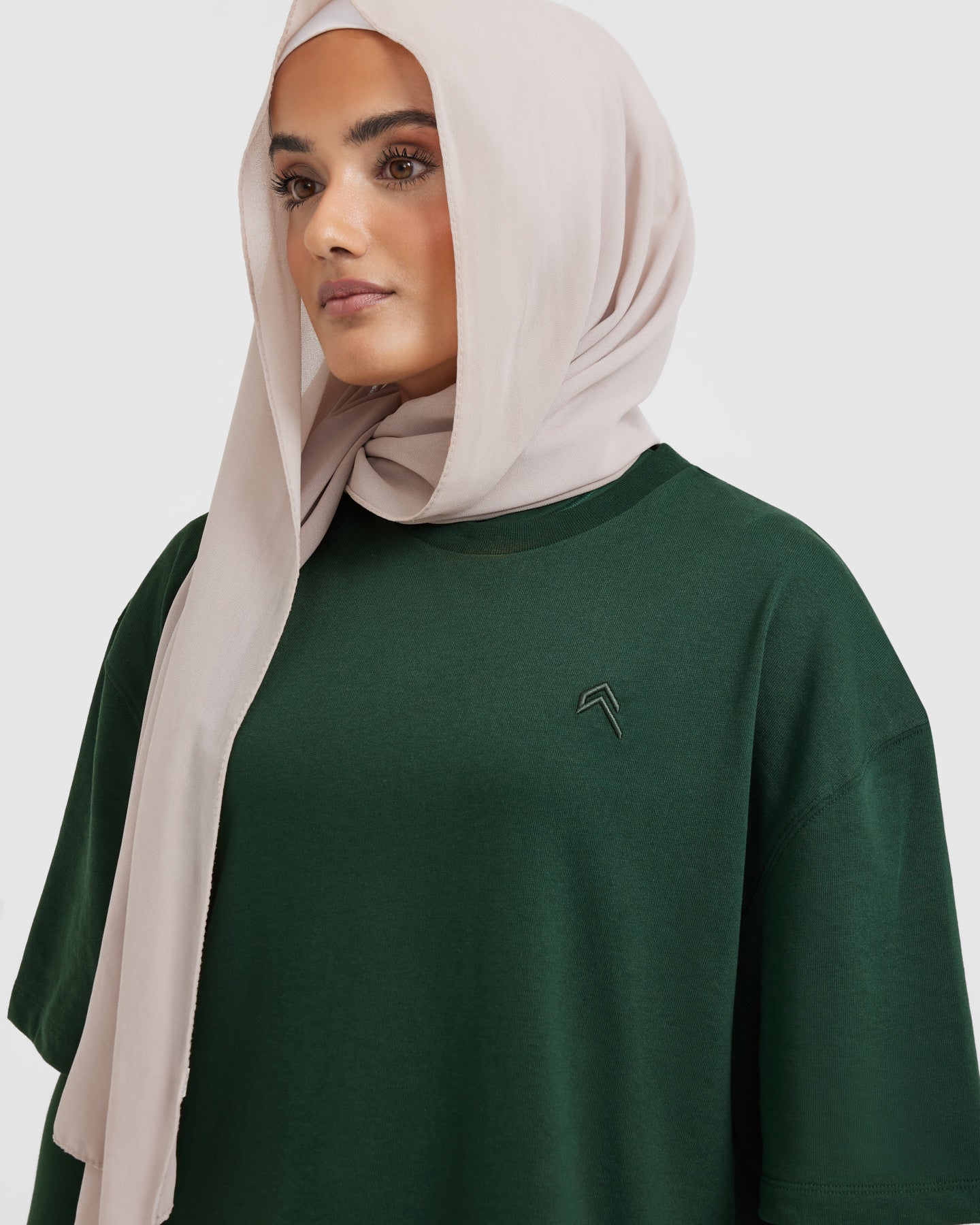 Classic Oversized Longline T-Shirt | Pine Green - Image 4