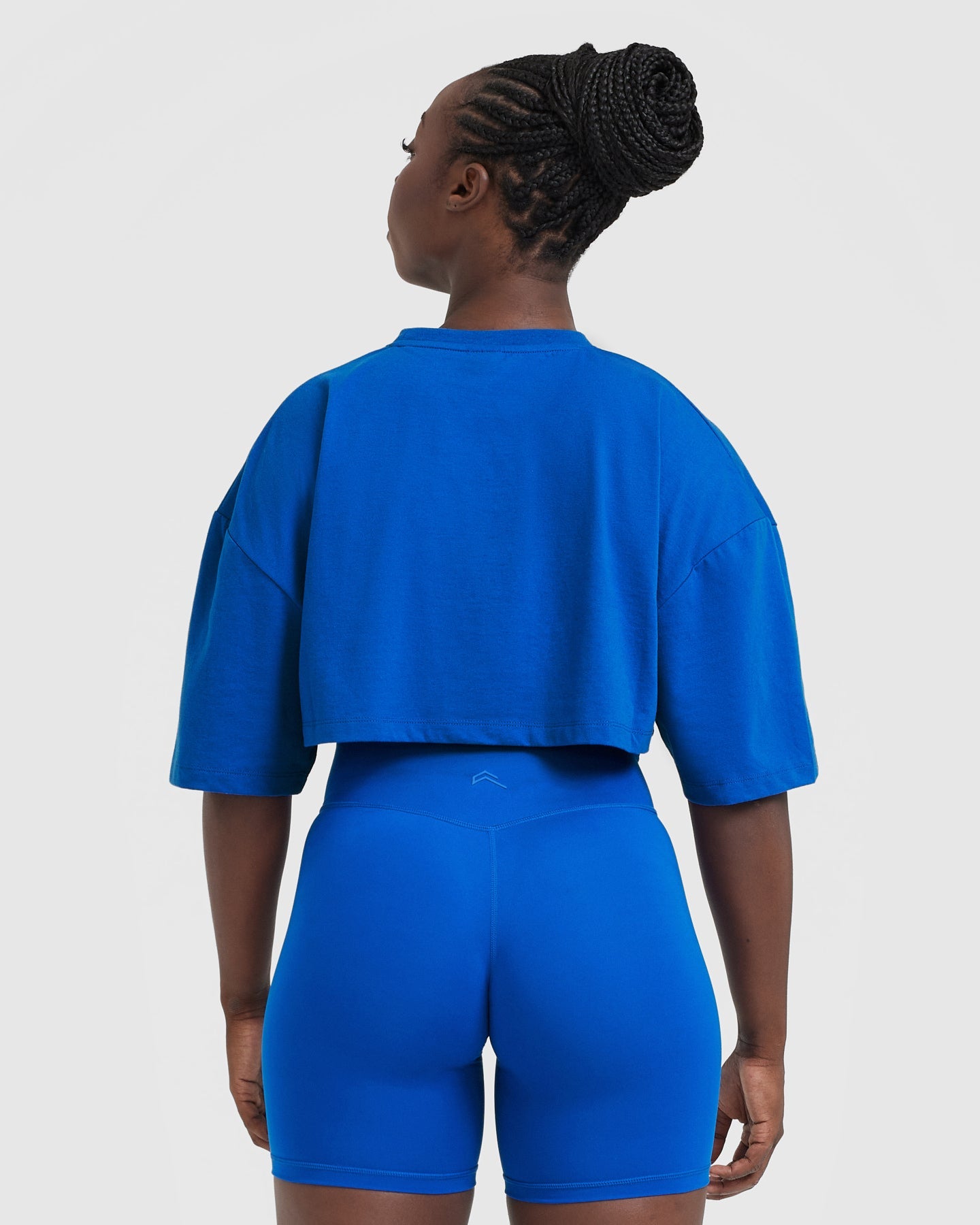 Alternative view of Classic Relaxed Crop Lightweight T-Shirt | Cobalt