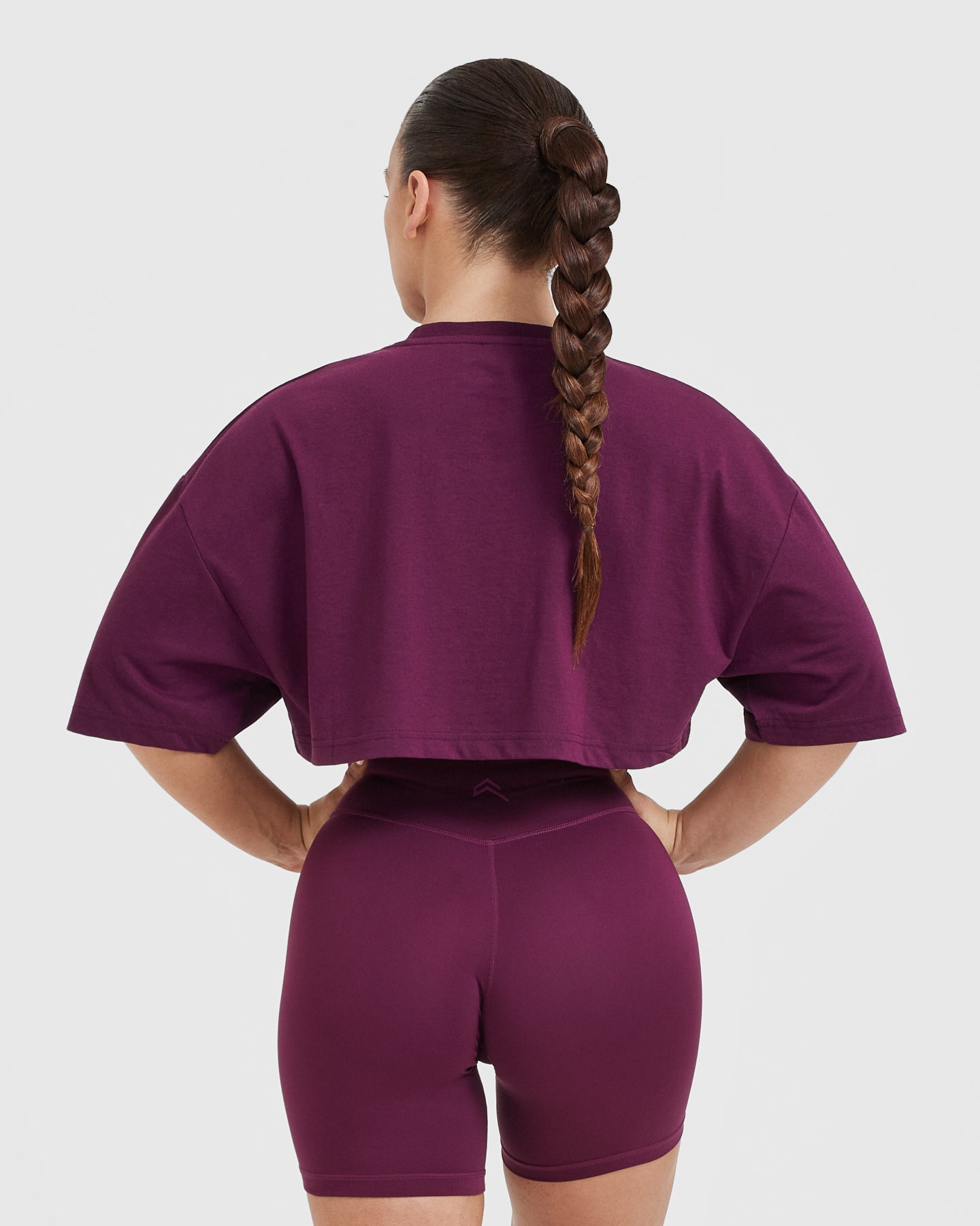 Alternative view of Classic Relaxed Crop Lightweight T-Shirt | Ripe Fig