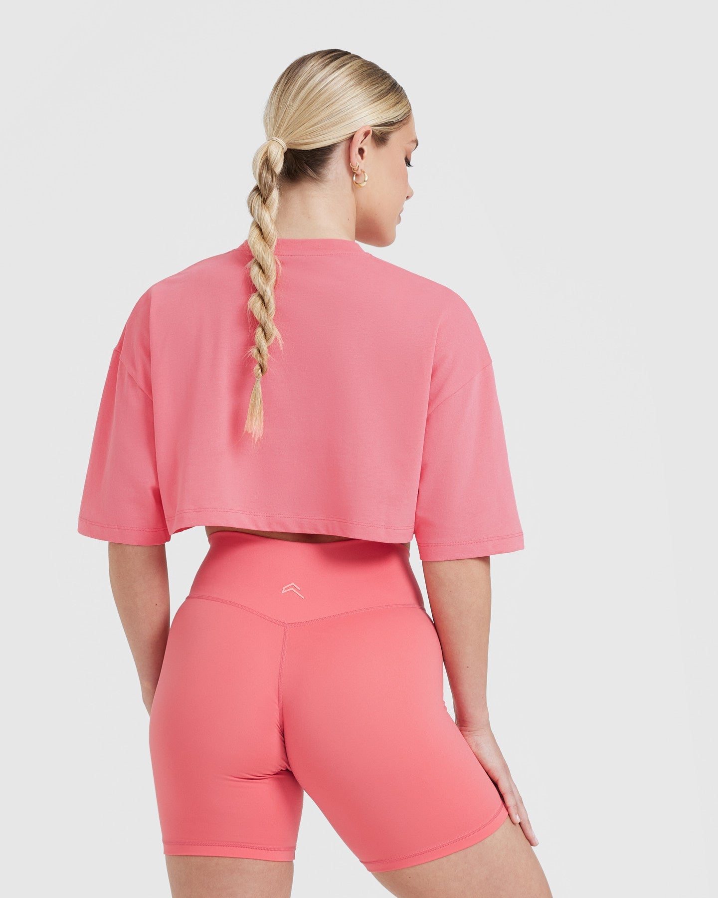 Alternative view of Classic Relaxed Crop Lightweight T-Shirt | Washed Amplify Pink