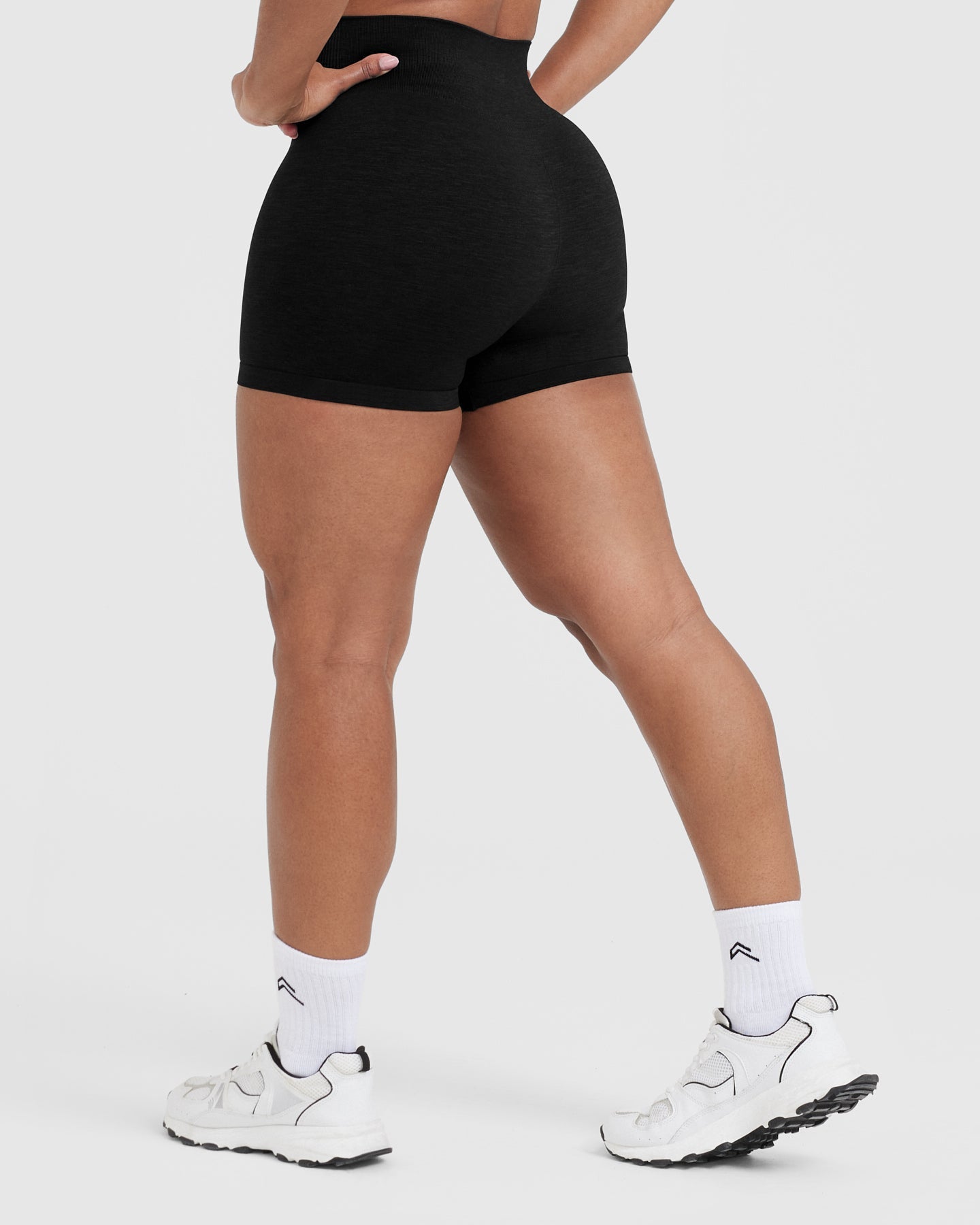 Alternative view of Classic Seamless 2.0 Booty Shorts | Black Marl