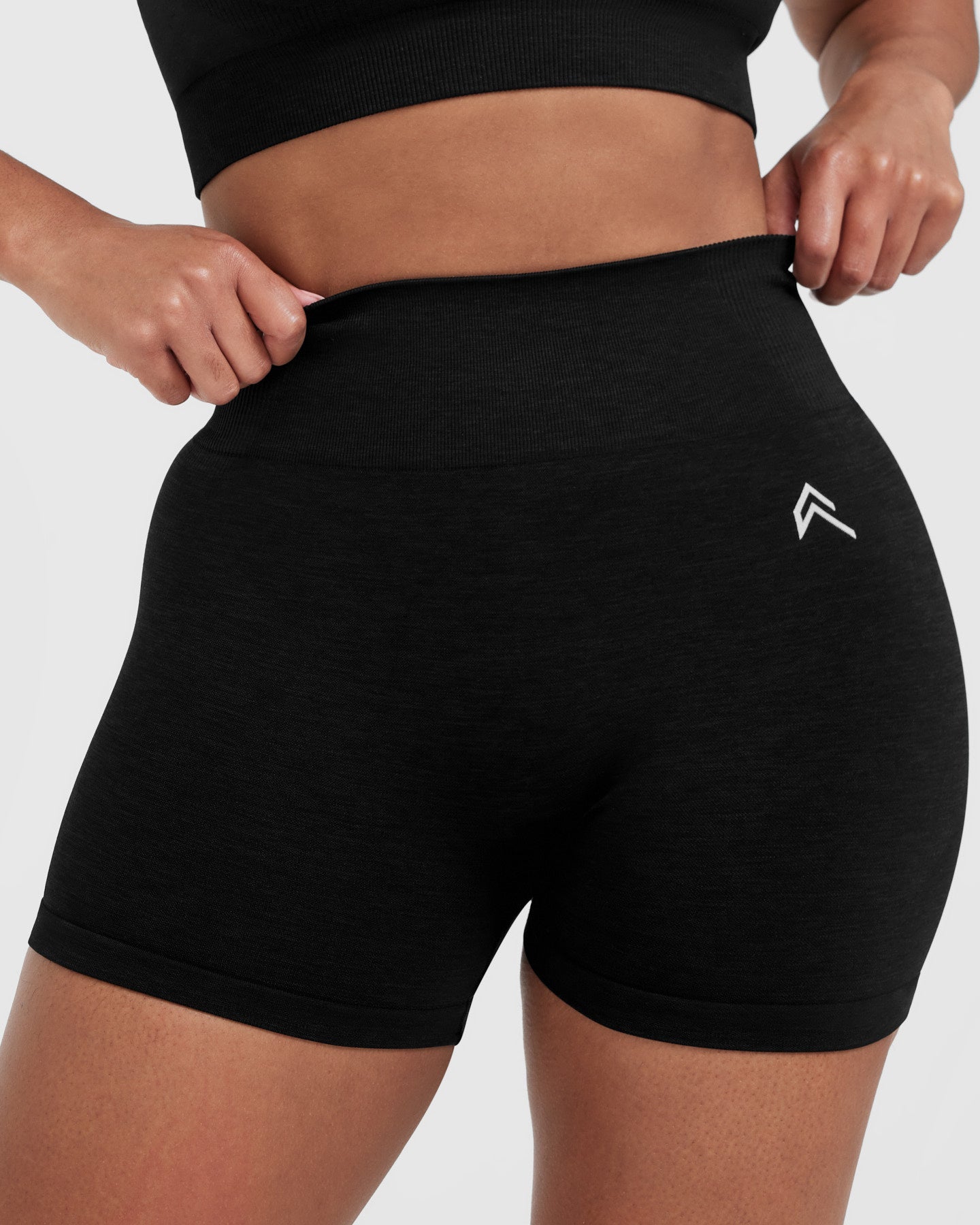 Classic Seamless 2.0 Booty Shorts | Black Marl - Image 4