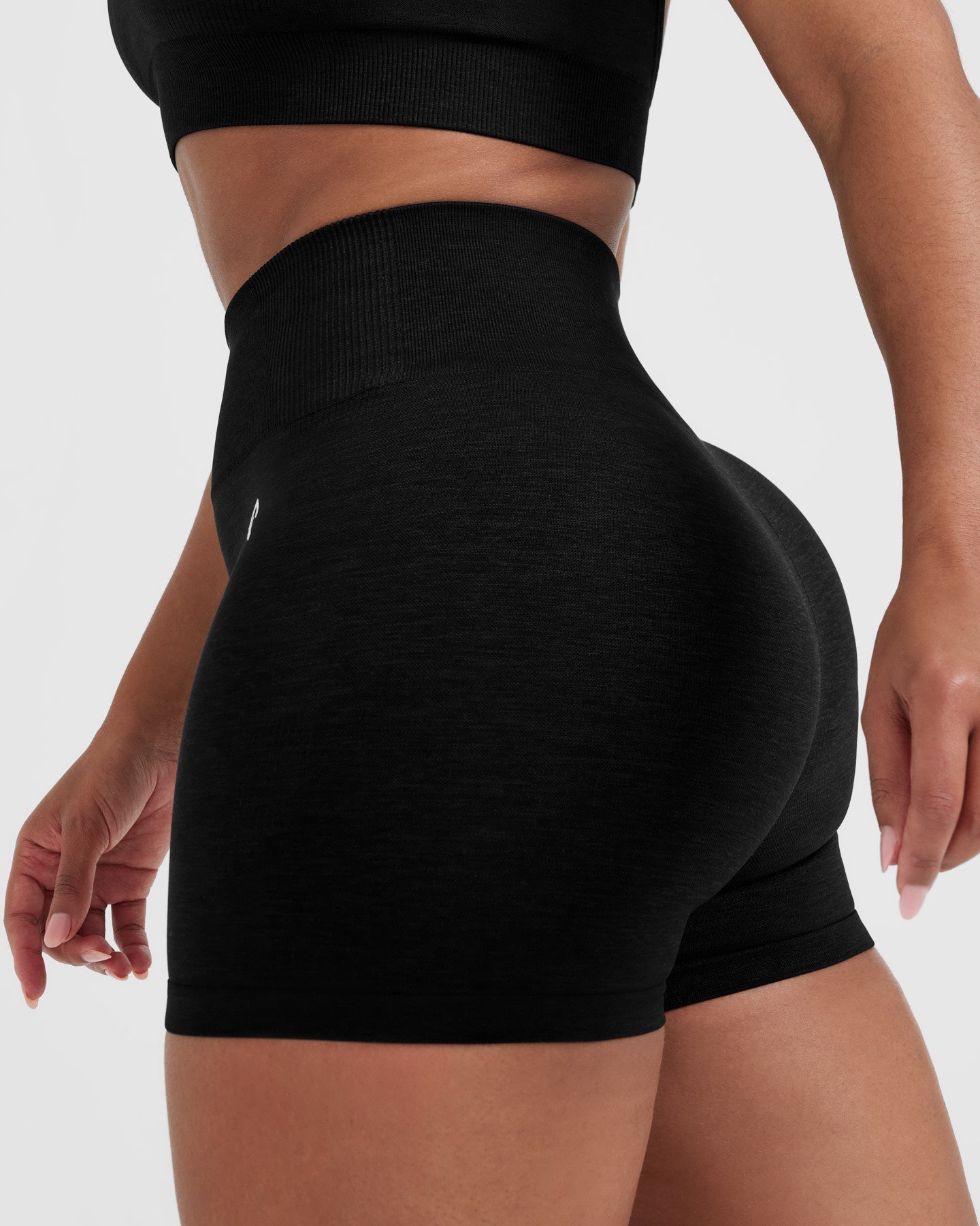 Classic Seamless 2.0 Booty Shorts | Black Marl - Image 5
