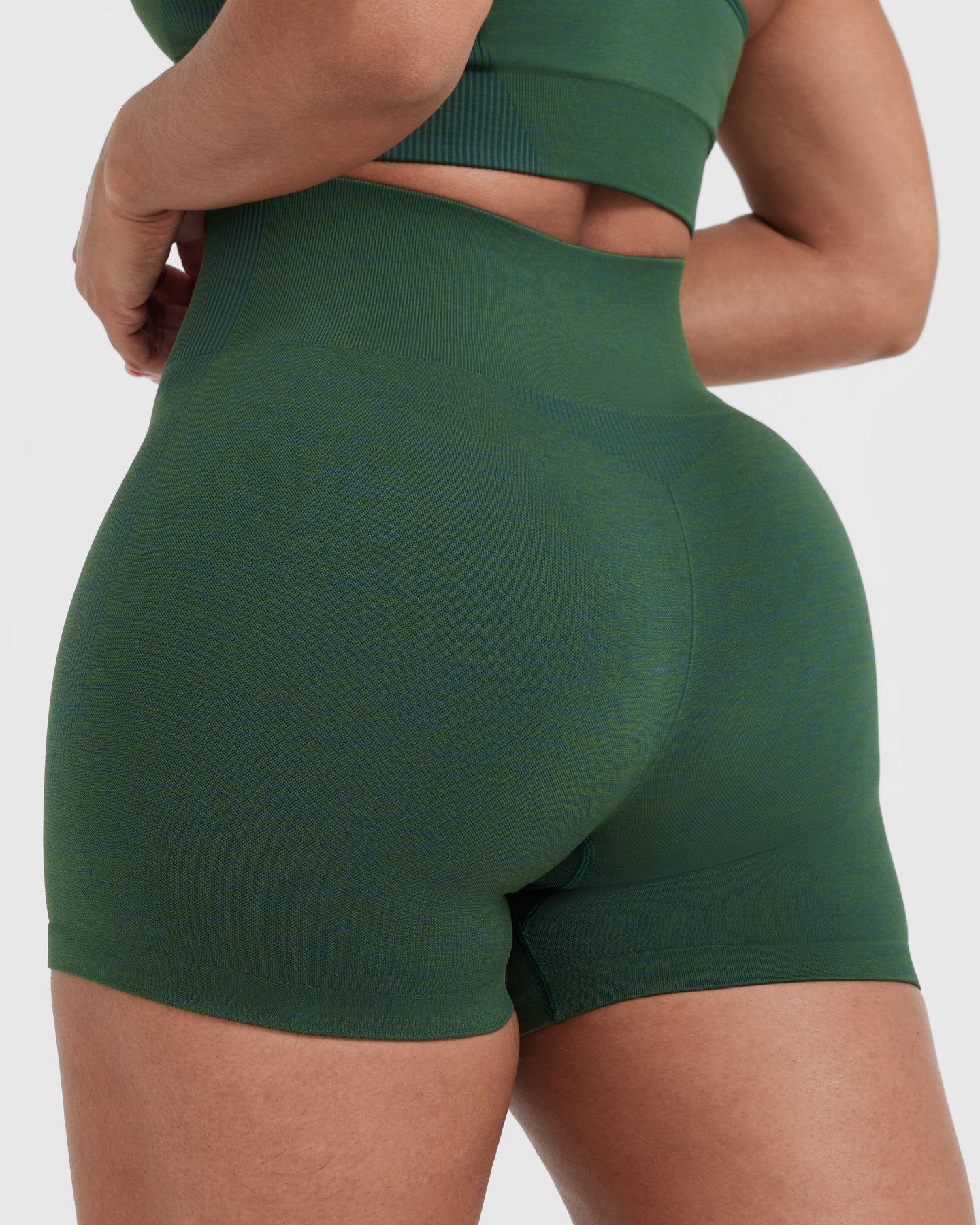 Classic Seamless 2.0 Booty Shorts | Evergreen Marl - Image 5