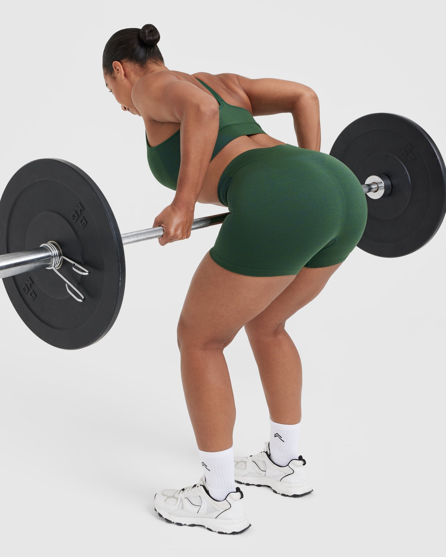 Classic Seamless 2.0 Booty Shorts | Evergreen Marl - Image 6