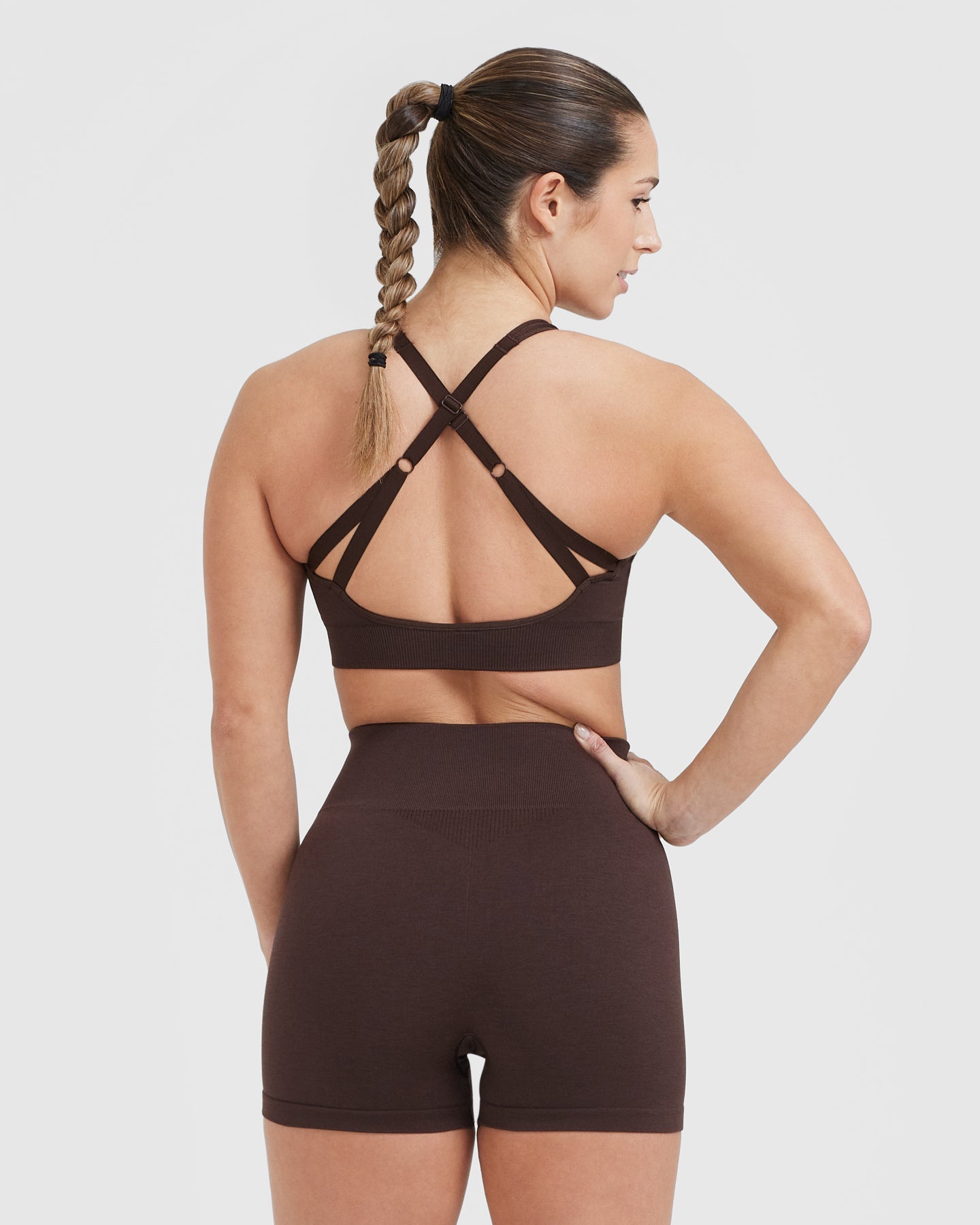 Alternative view of Classic Seamless 2.0 Bralette | 70% Cocoa Marl